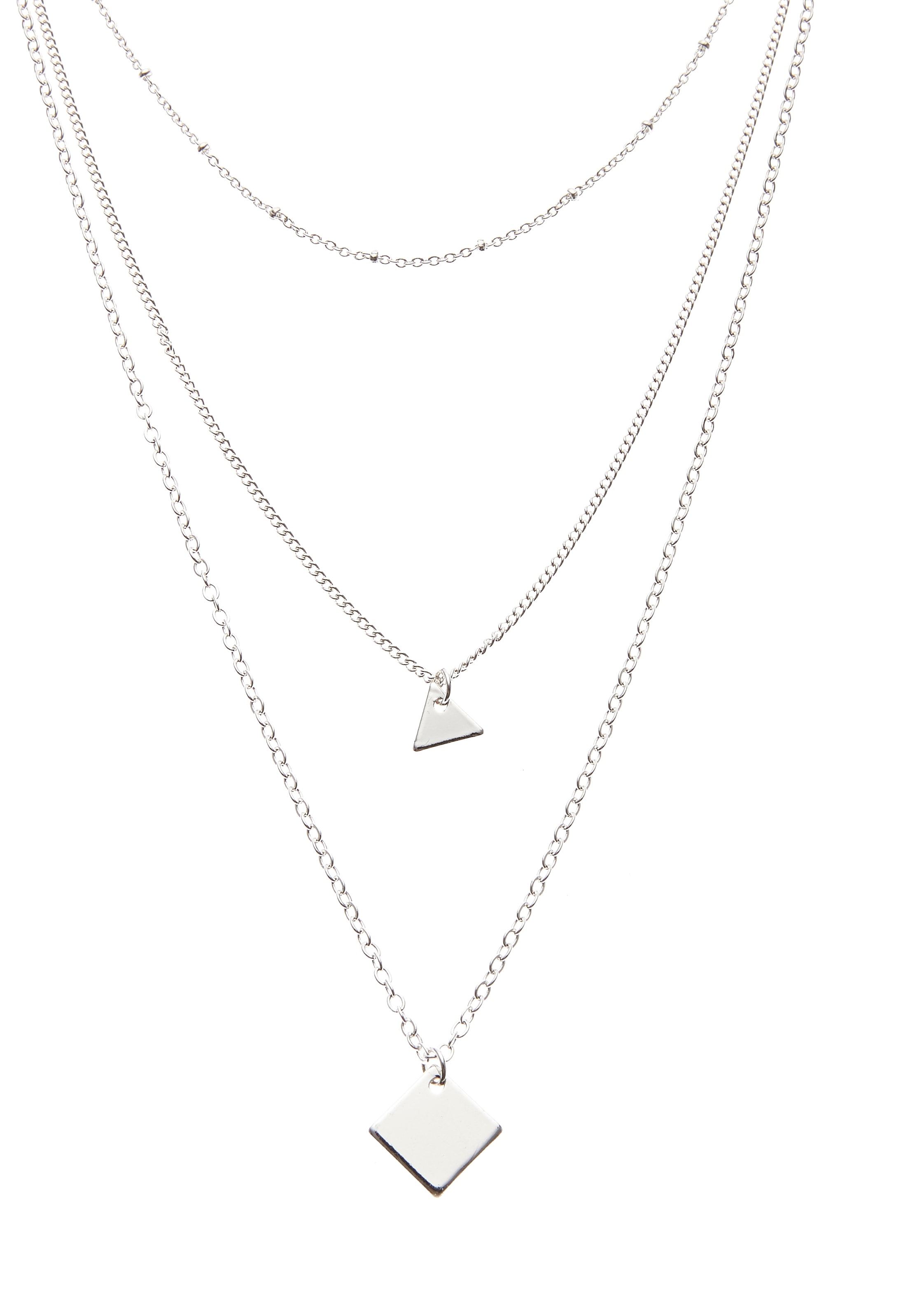 LASCANA Chaîne avec pendentif »Halskette« collier multi-rangs, pendentifs géométriques