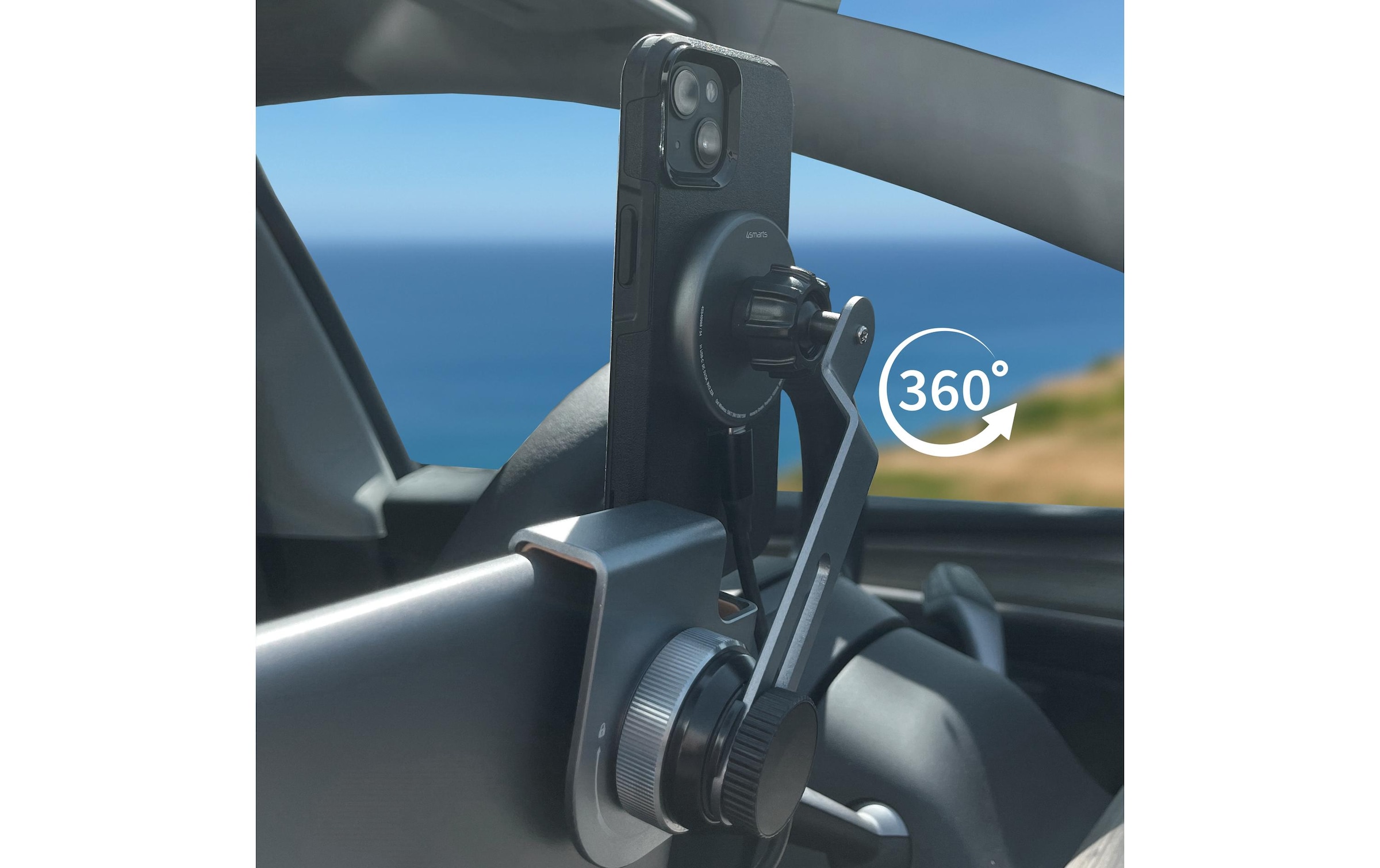 4smarts Chargeur sans fil »Qi2 Screen Mount«