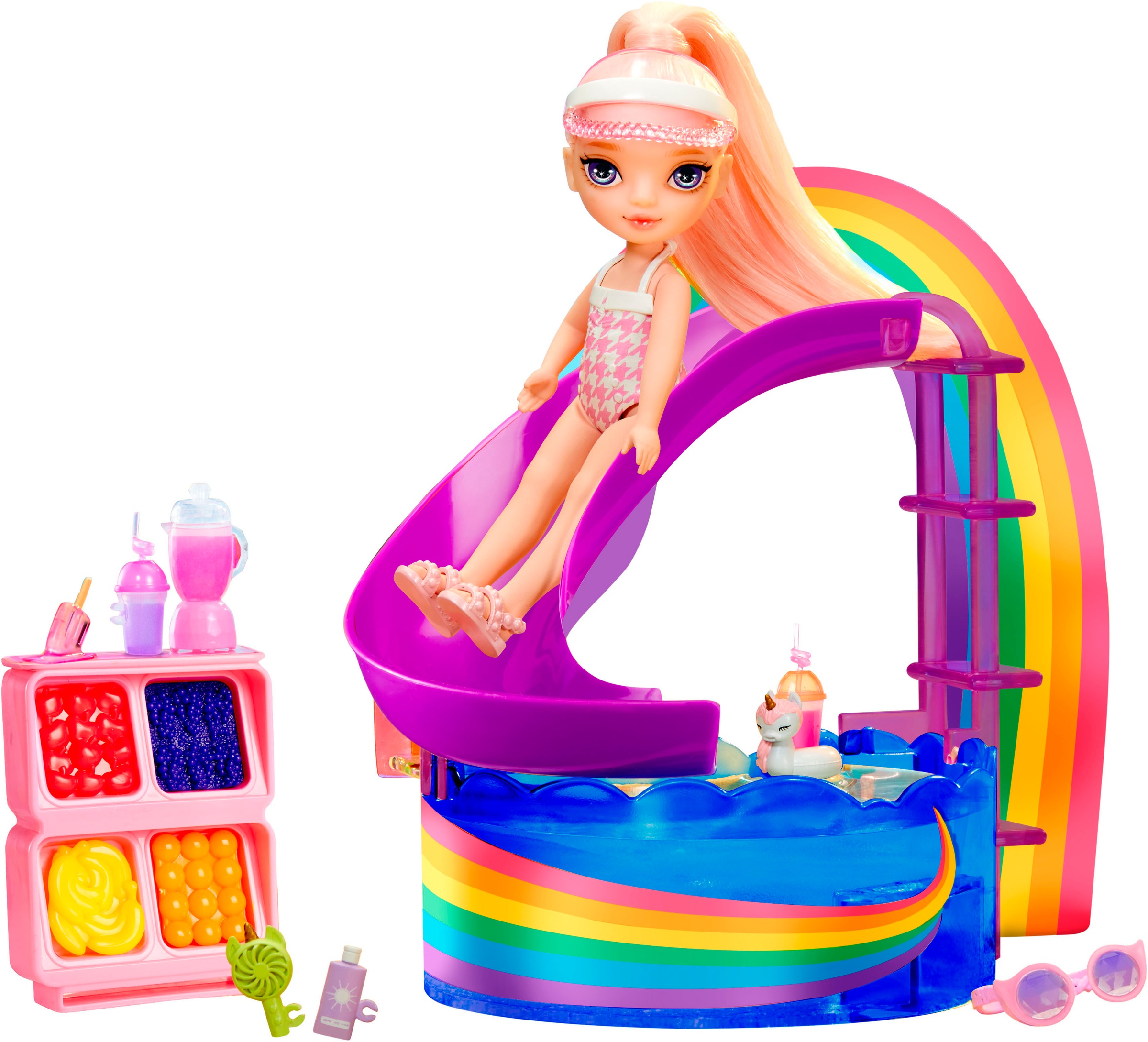 RAINBOW HIGH Minipuppe »Rainbow High Little Pool Day with Blush Playset«