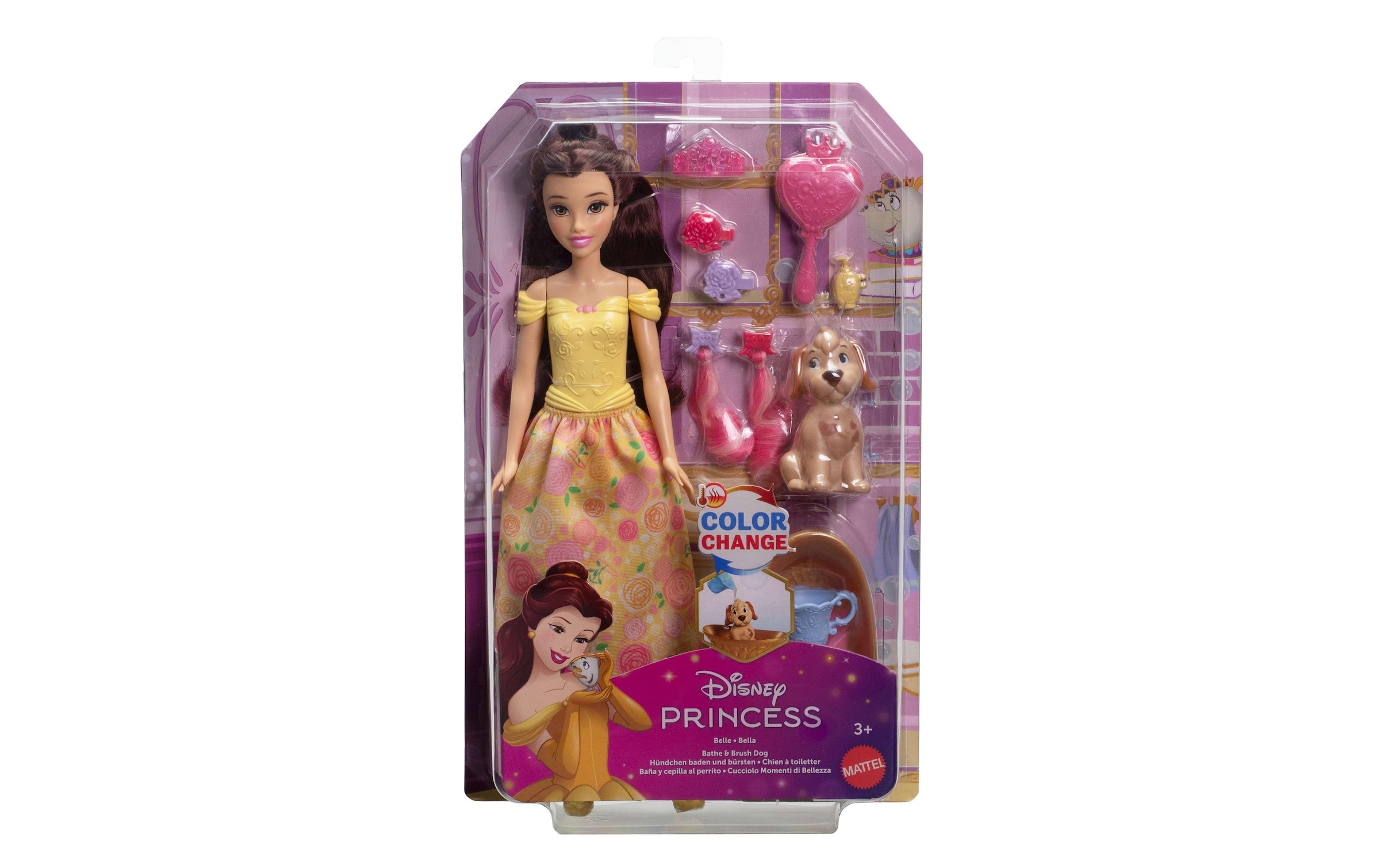 Disney Princess Anziehpuppe »Puppe Belle and Feature Pet«