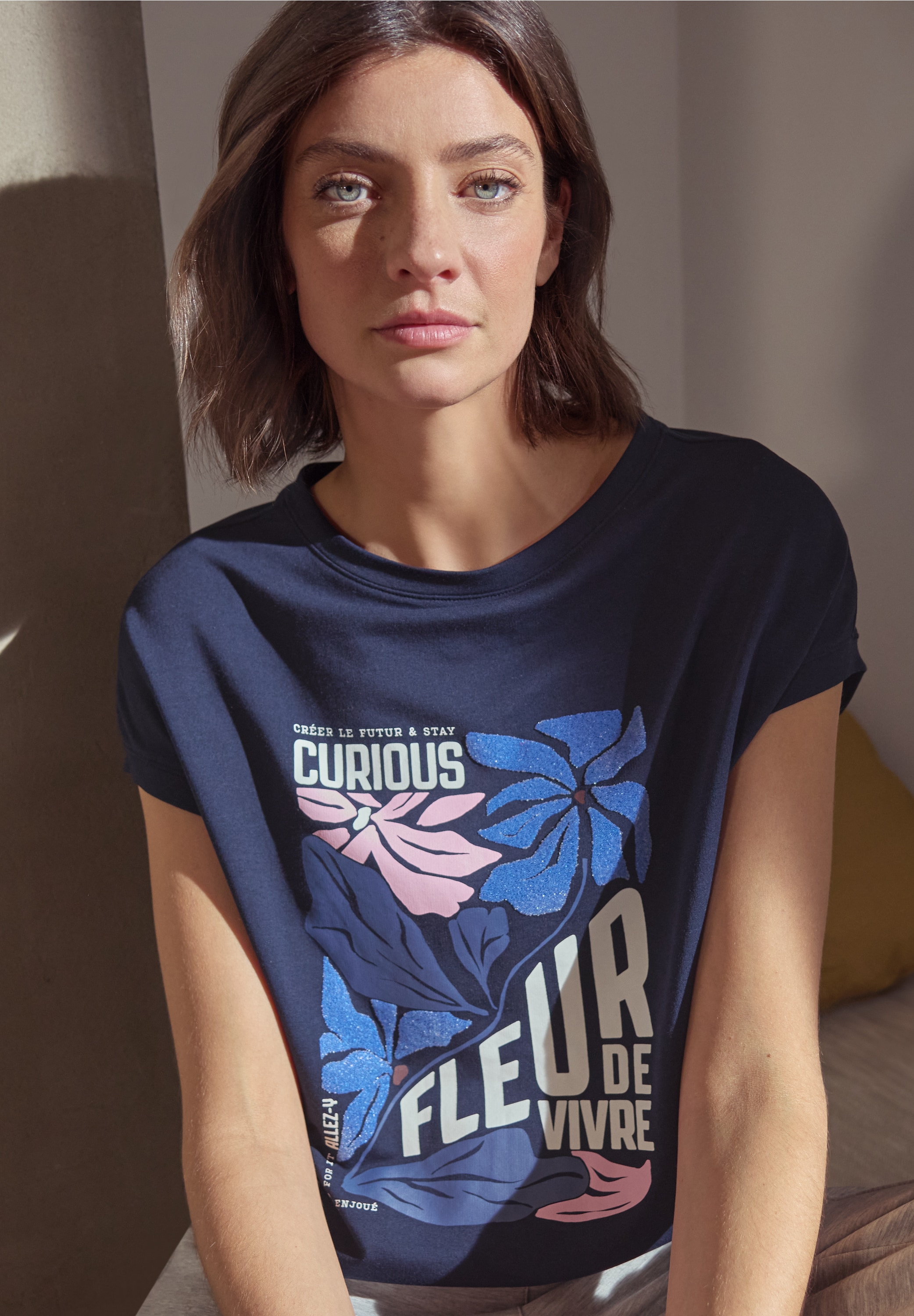 Cecil T-Shirt Sommershirt mit Frontprint