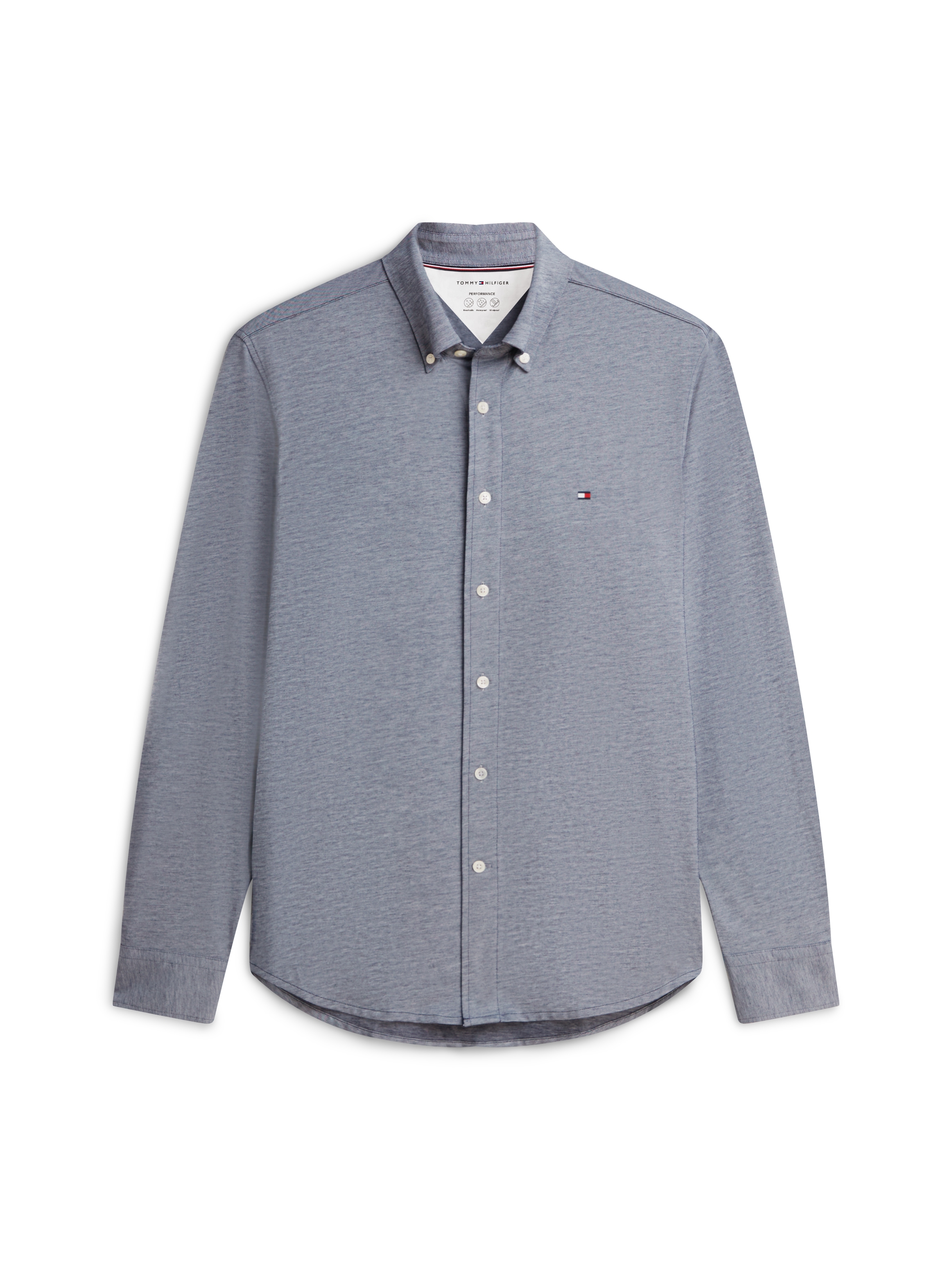 Tommy Hilfiger Langarmhemd »PERFORMANCE PIQUE OXFORD«
