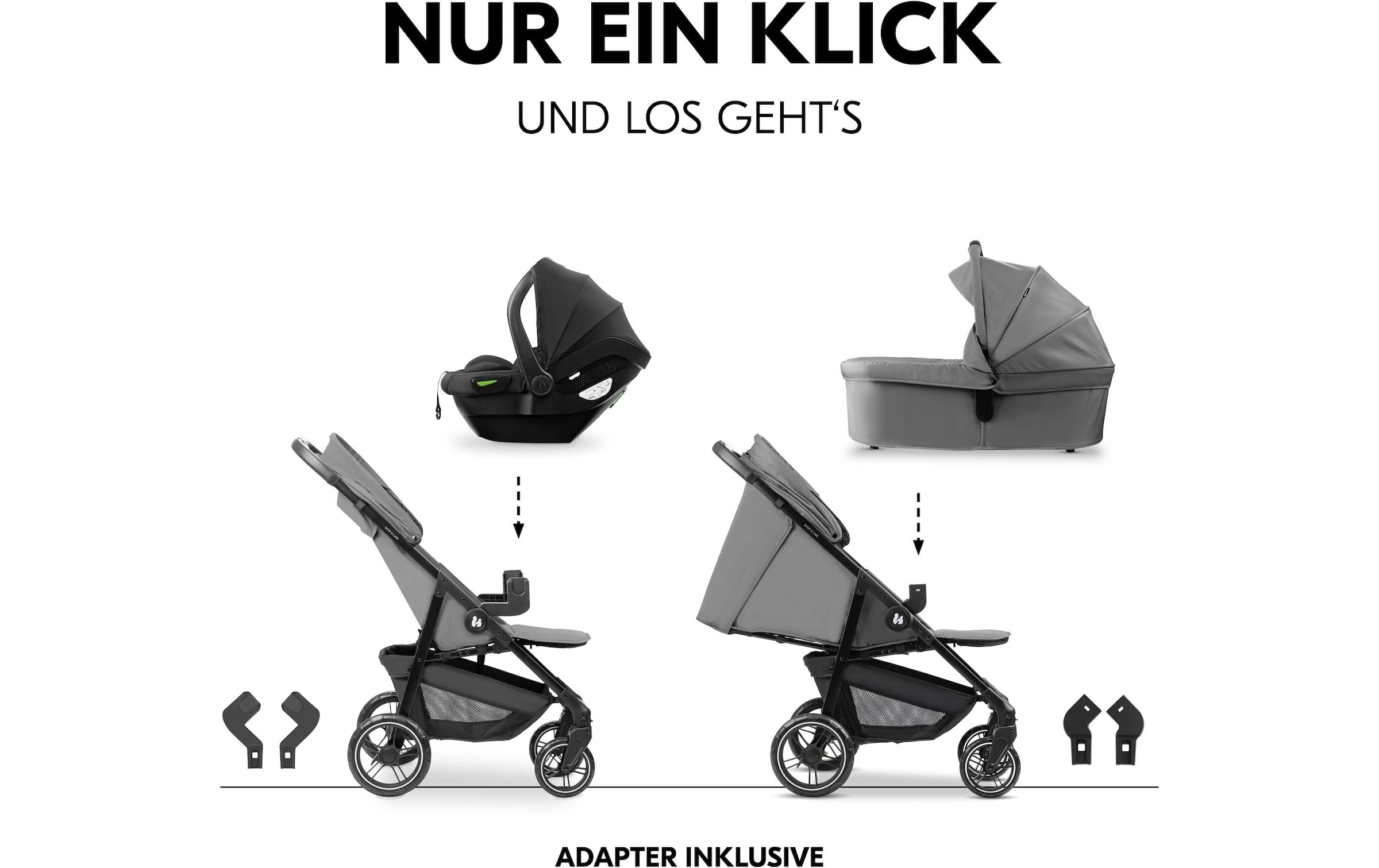 Hauck Kombi-Kinderwagen »Shop N Care Trio Set« 22 kg