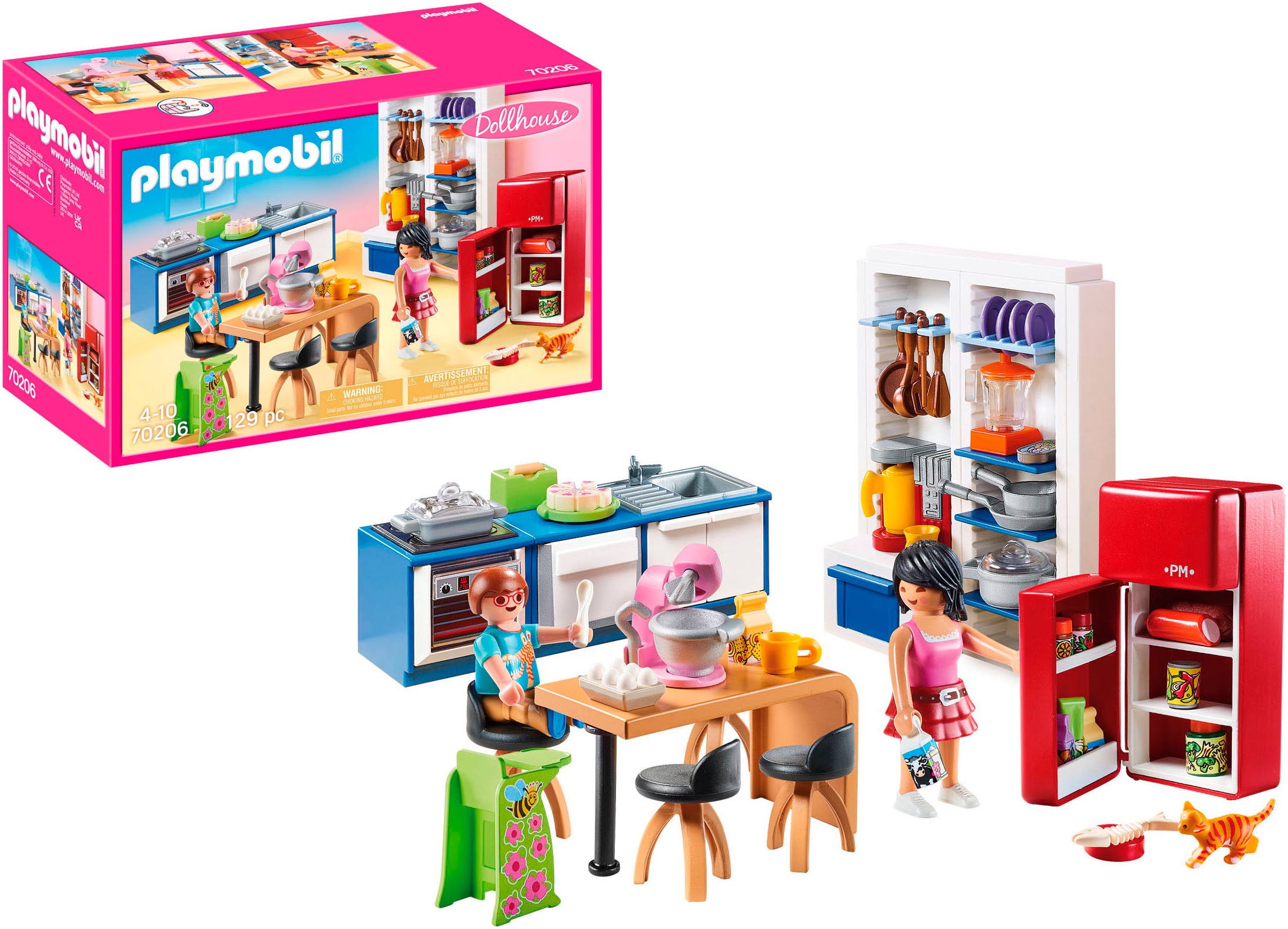 Playmobil® Jeu de construction »Familienküche (70206), Dollhouse« Made in Germany