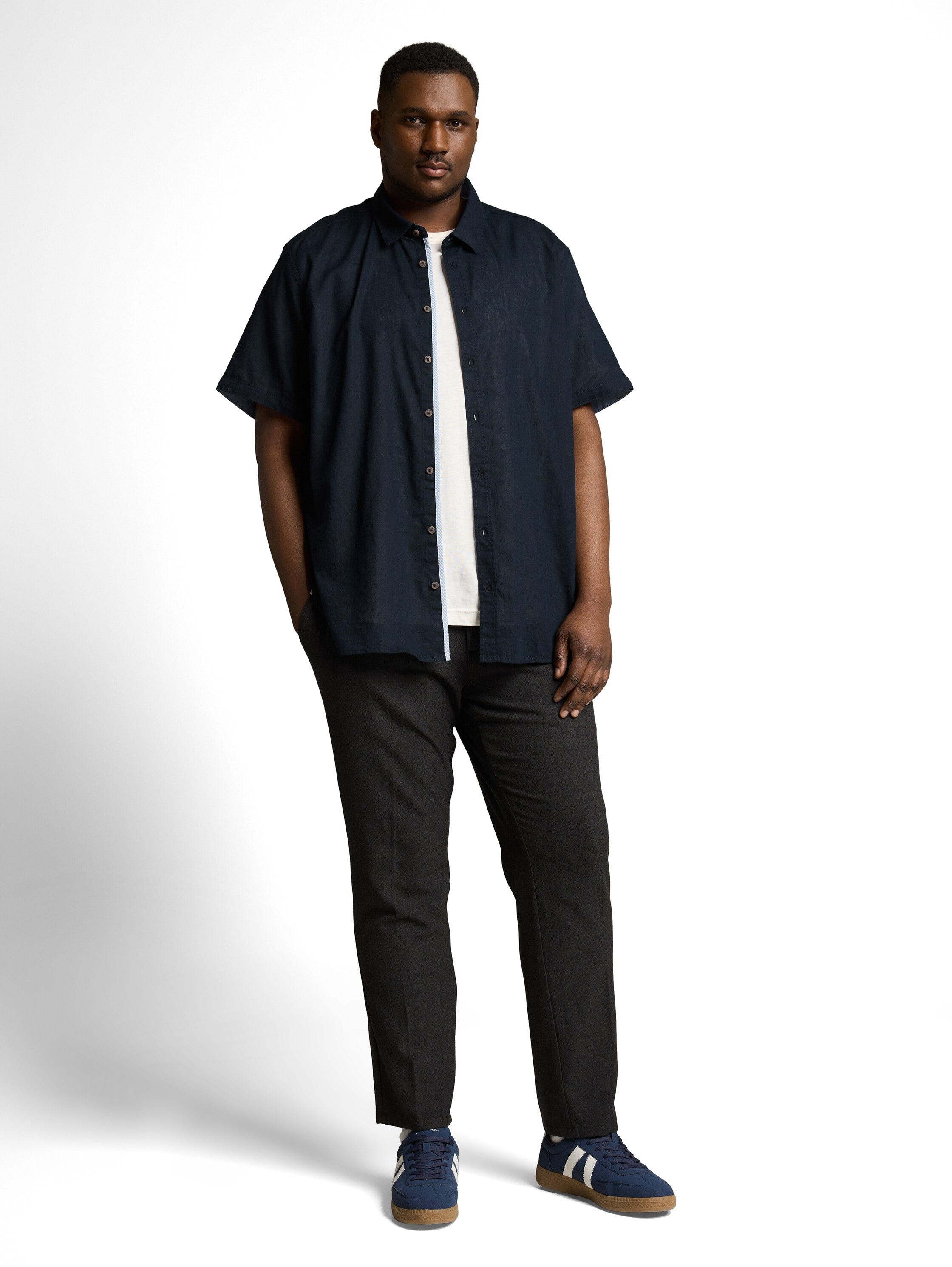 TOM TAILOR PLUS Chemise en lin en lin - grandes tailles