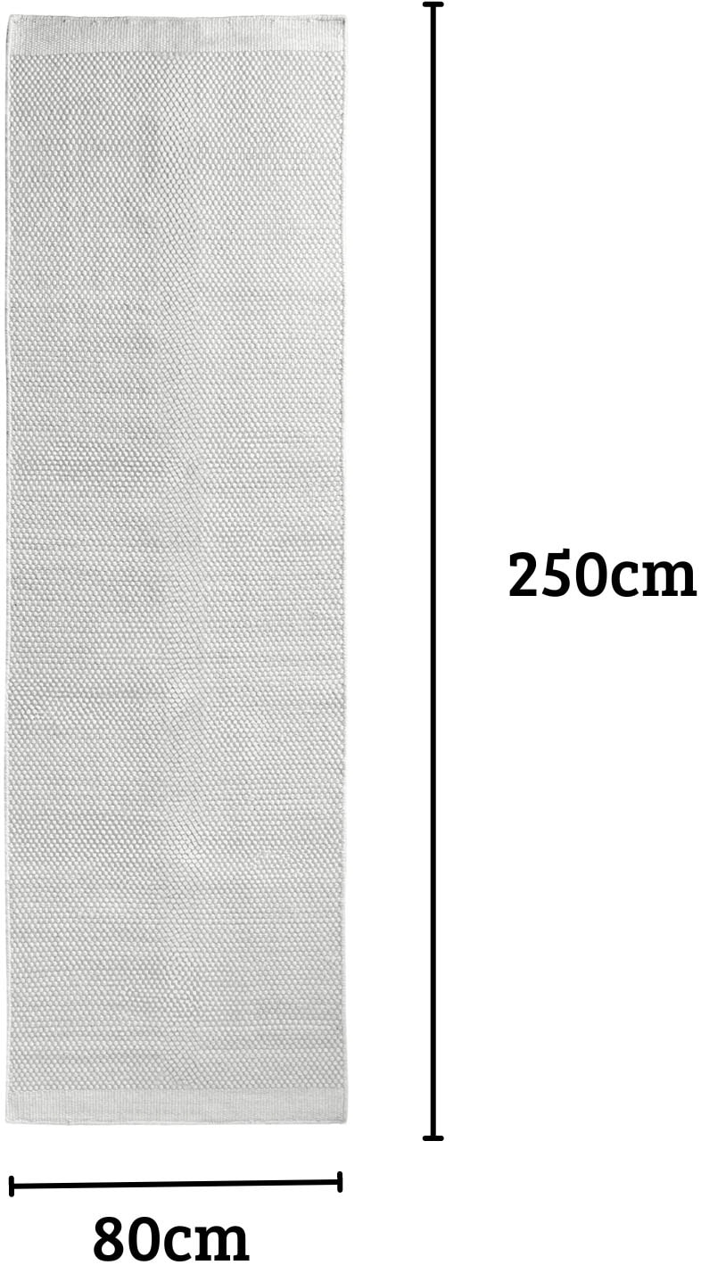 GOODproduct Bordure de lit »Wolltraum Pur« Höhe 10 mm Set, 3 cuis tlg. Wendeteppich, handgewebt, Uni Farben, reine Wolle, Wohnzimmer