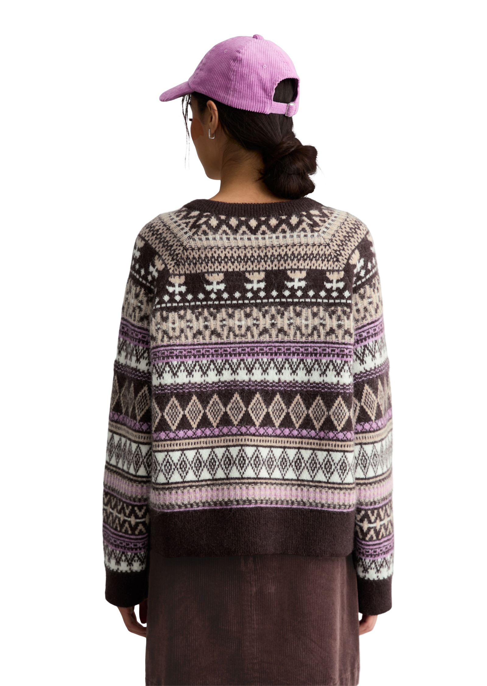 Marc O'Polo DENIM Pull en tricot court en mélange doux laine d'alpaga-laine vierge-viscose