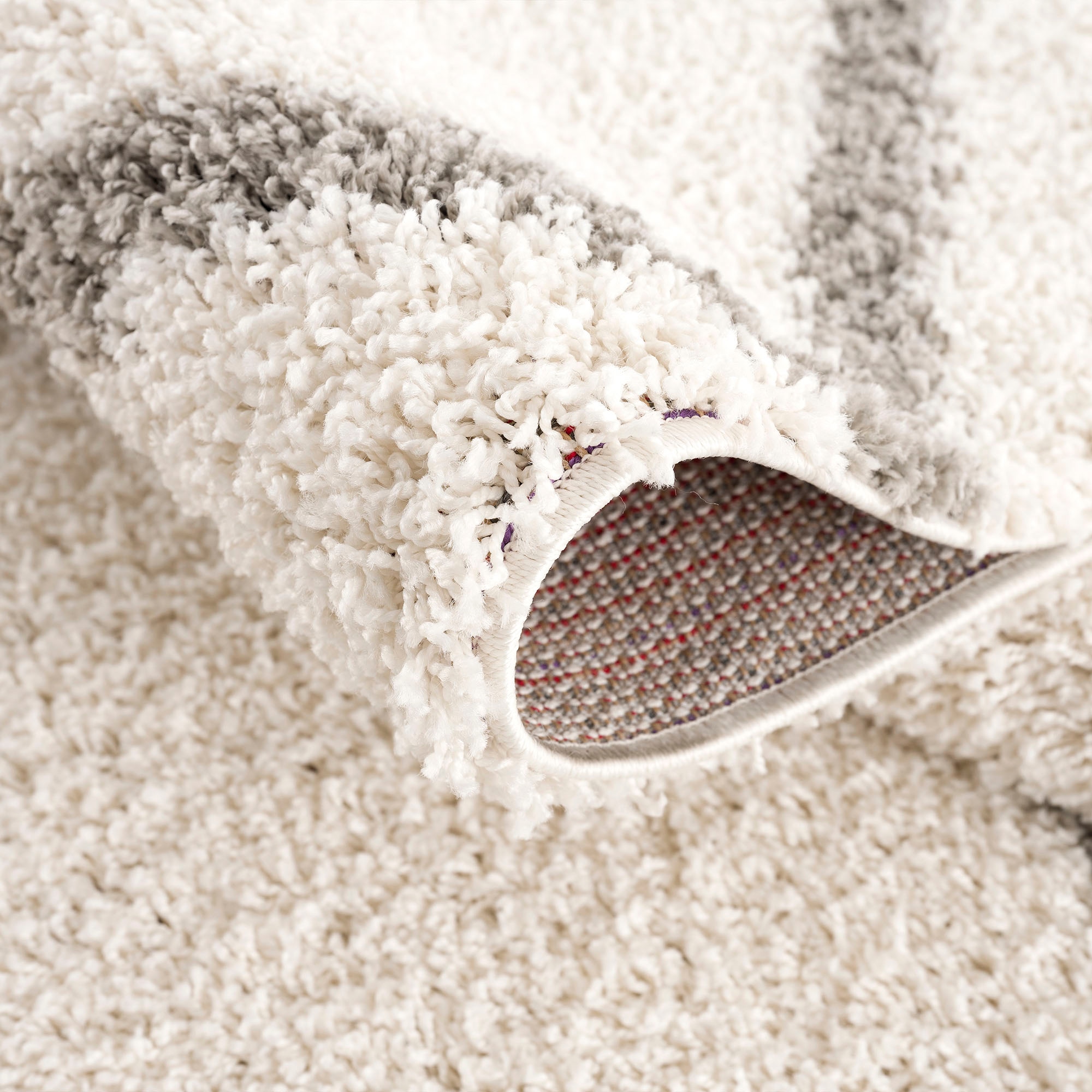 Sanat Tapis à poils longs »Madrid« Rond 30 mm Höhe Wohnzimmer, Langflor, Shaggy Teppich