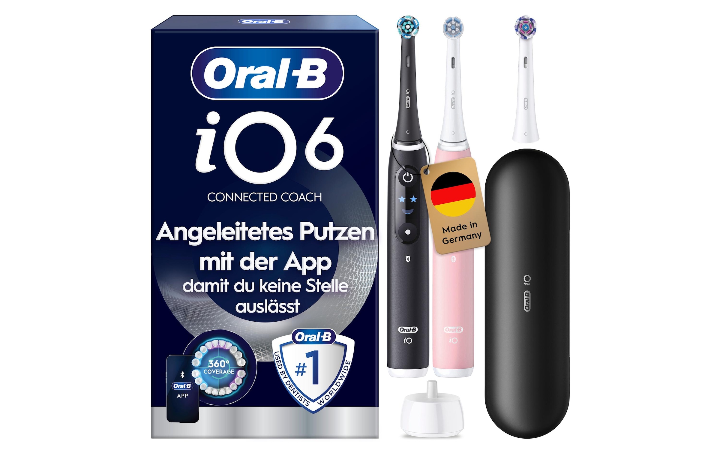Oral-B Elektrische Zahnbürste »Rotationszahnbürste iO 6 Series 2 Black/Pink Sand«