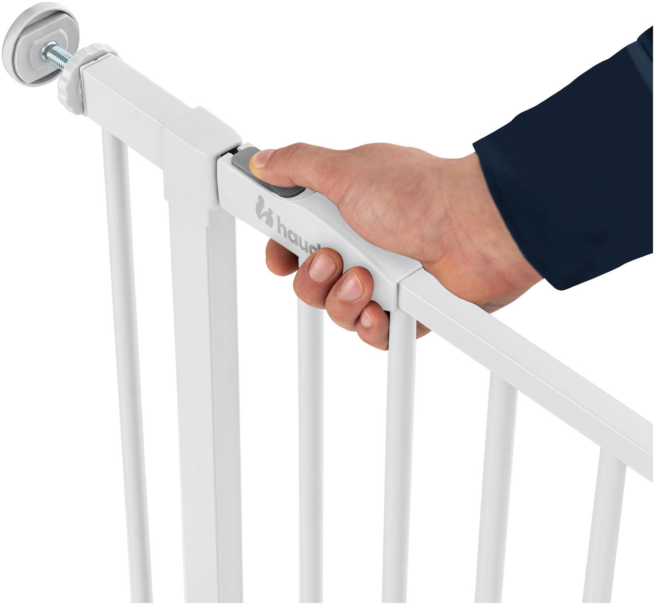 Hauck Türschutzgitter »Open N Stop 2 Set inklusive Verlängerung 9 cm, White« auch als Treppenschutzgitter verwendbar; 84-89 cm