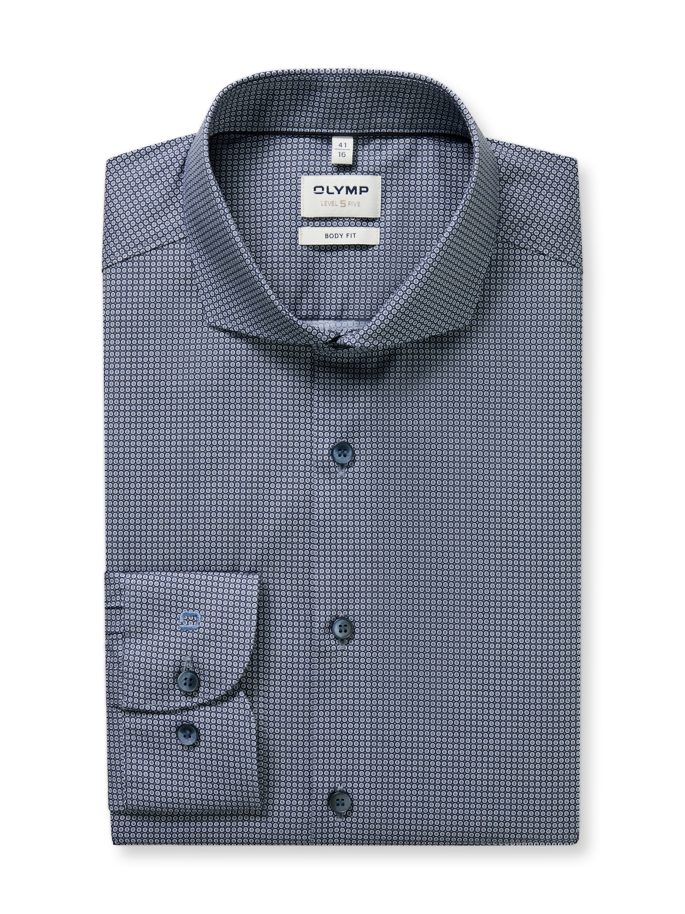 OLYMP Chemise à manches longues »Level Five« Businesshemd, body fit, Haifischkragen