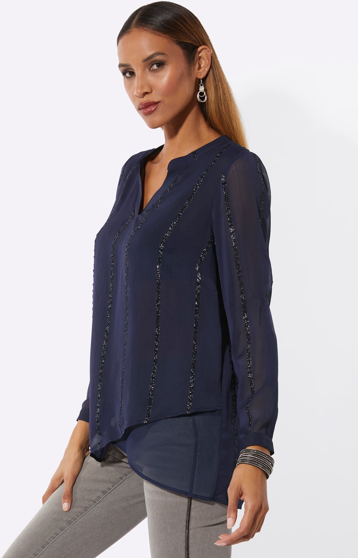 creation L Blouse à manches longues