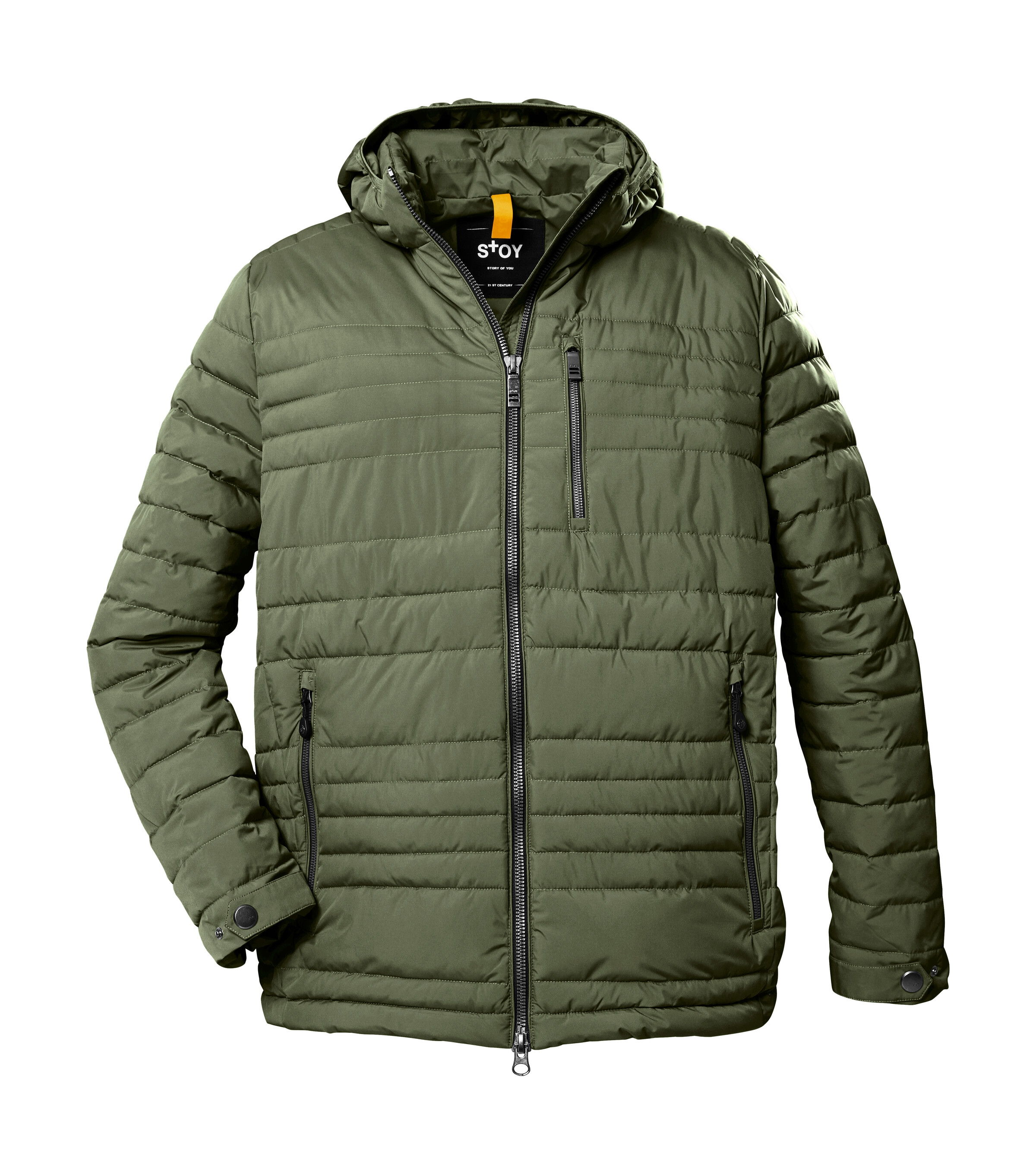 STOY Steppjacke »STW 16 MN QLTD JCKT« Atmungsaktive, wasserabweisende Steppjacke mit abzippbarer Kapuze