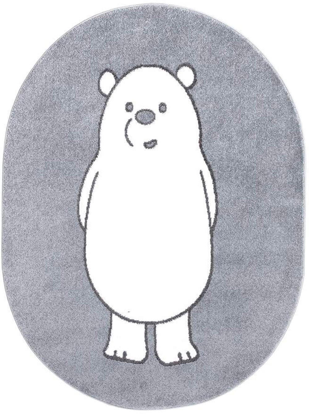 Carpet City Tapis pour enfants »ANIME923« Rectangulaire 11 mm Höhe Kinderzimmer Teppich Modern mit Mond, Blumen, Wolken, Creme, Multi