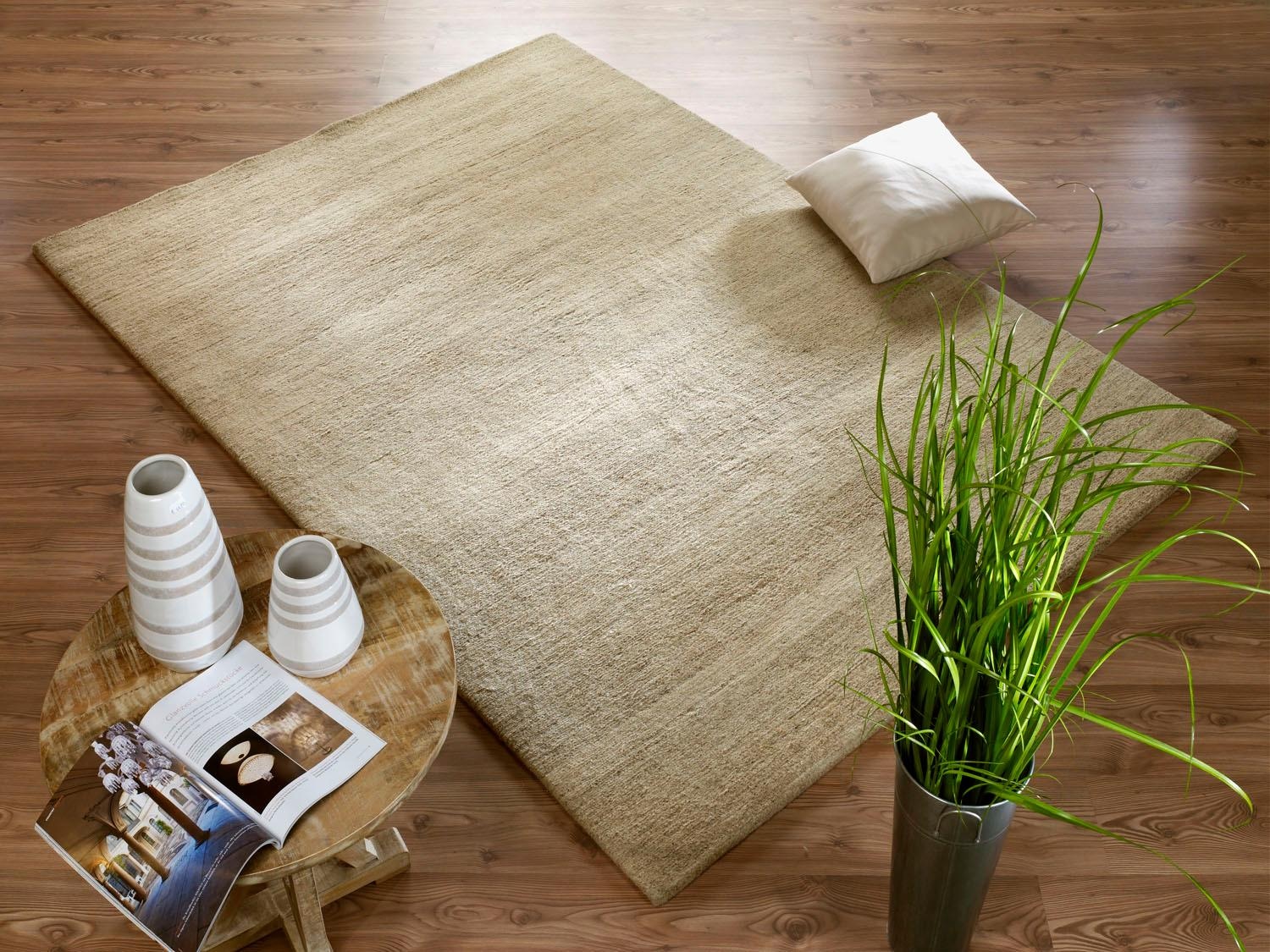 OCI DIE TEPPICHMARKE Teppich »Avantgard Uni« rechteckig 9 mm Höhe handgeknüpft, Wohnzimmer