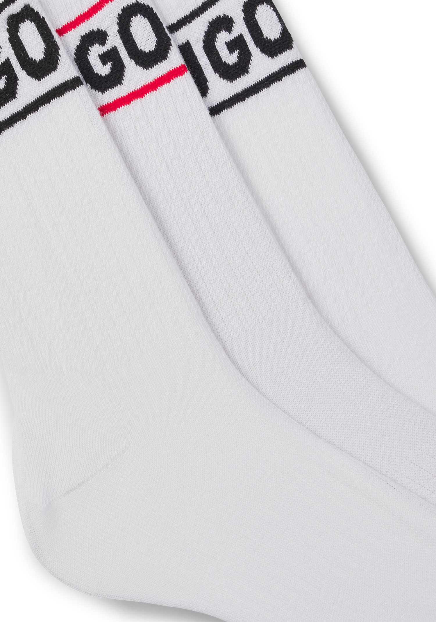 HUGO Underwear Freizeitsocken »3P QSRIB SPORTY CC W« Packung, 3er, 3 Paar tlg. mit kontrastfarbenem Logodetail