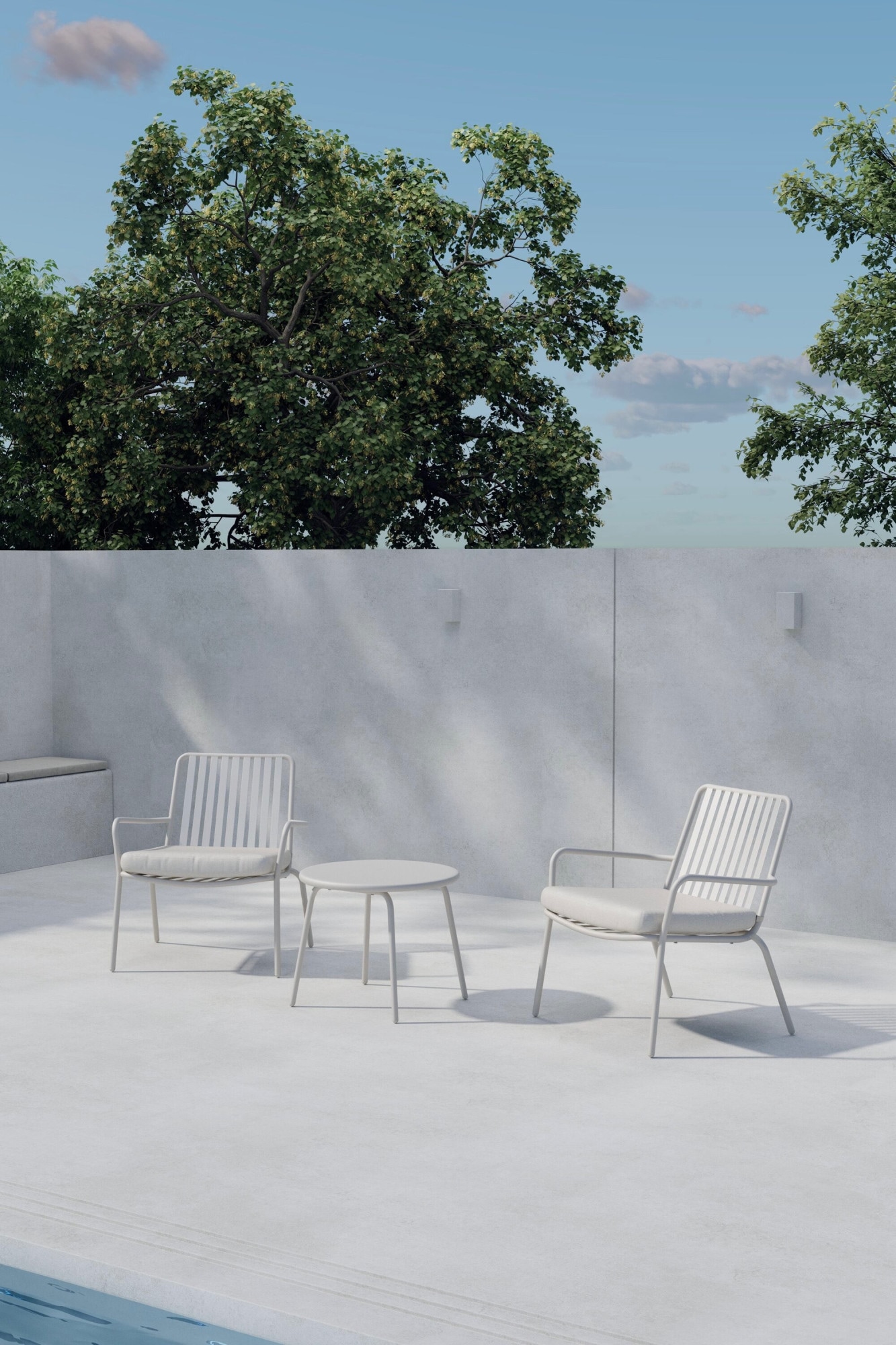 Venture Home Gartenlounge-Set »Mykonos, grosszügiges Outdoor-Set für hohen Sitzkomfort« 3 tlg. Loungemöbel mit Stoffbezug, angenehm, weich