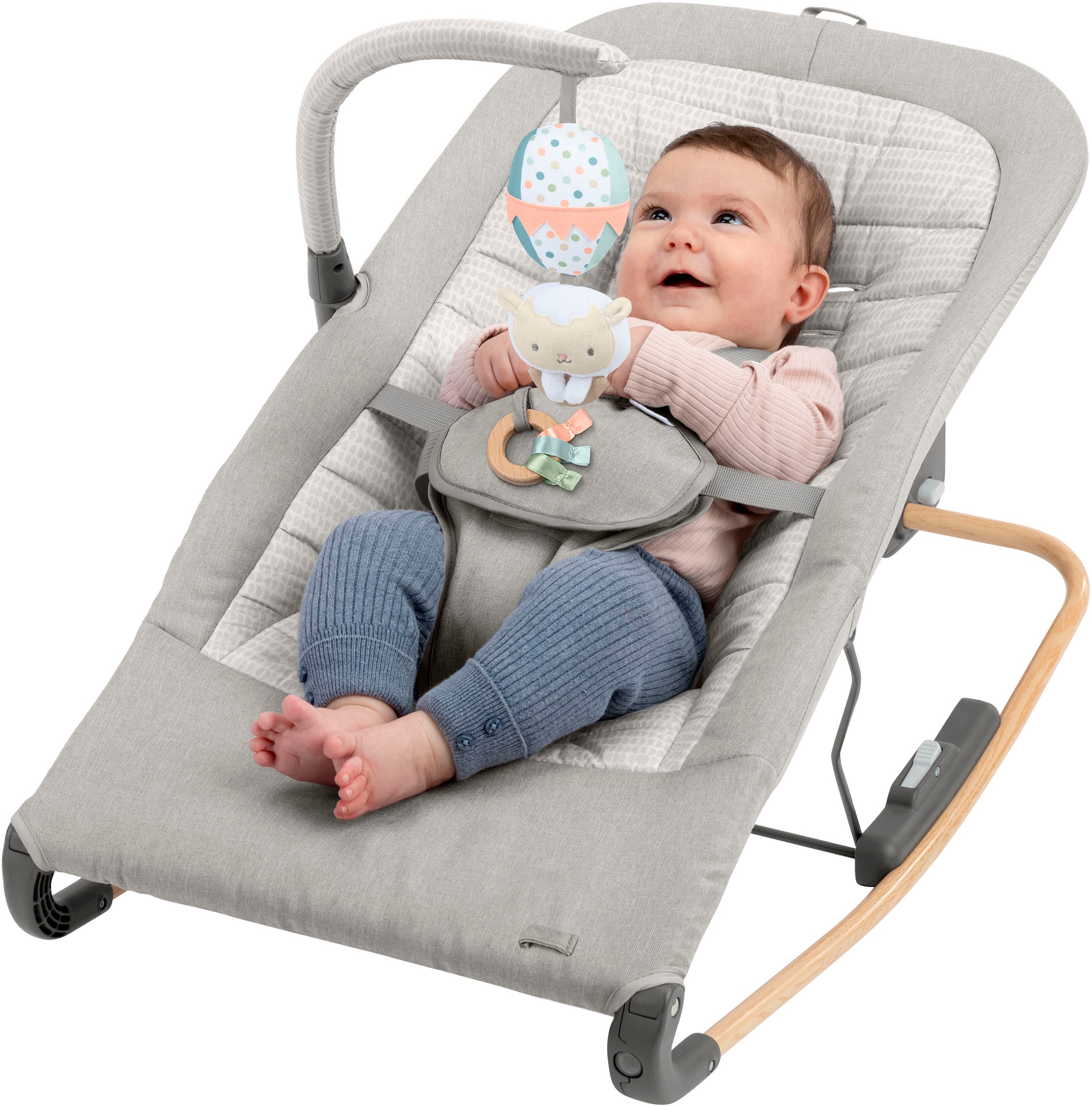 ingenuity Transat pour bébé »Keep InMotion Automatic Rocking Seat - Soulful Skies« mit Sound-Effekt