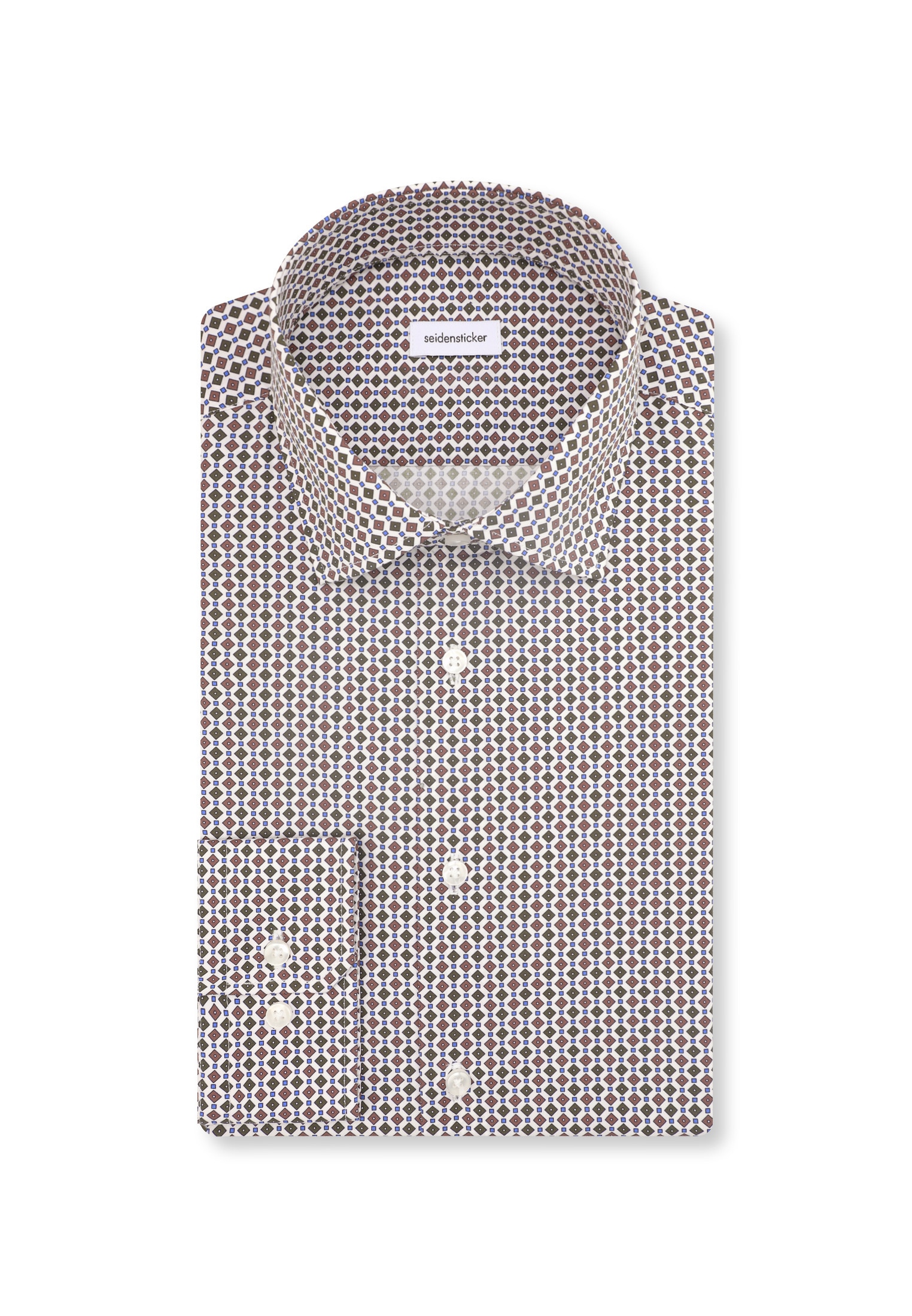 seidensticker Chemise d'affaires »Slim« Slim 1/1 Kentkragen Druck