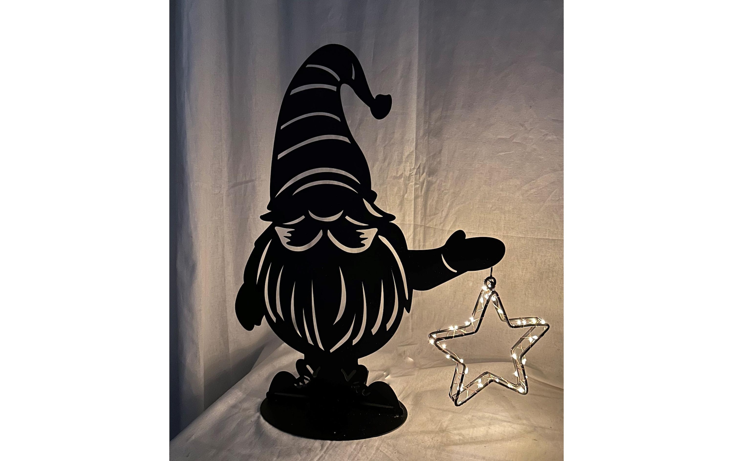   LED Dekofigur »Dameco Wichtel Santa 40 LEDs 45 cm« Warmweiss