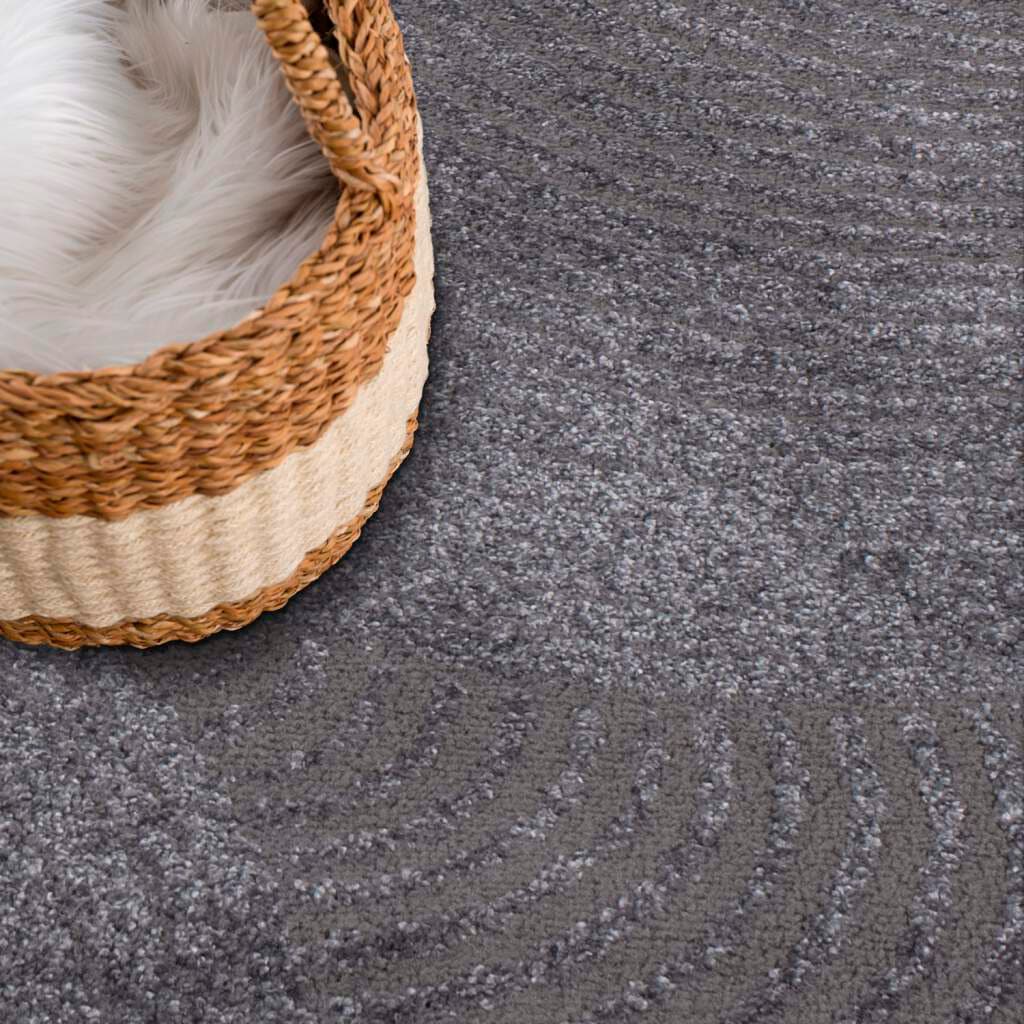 Carpet City Tapis »Friseé-Teppich FANCY 647« Rectangulaire 12 mm Höhe Läufer, Kurzflor,3D-Optik,Kreisförmiges Muster, Wohnzimmer