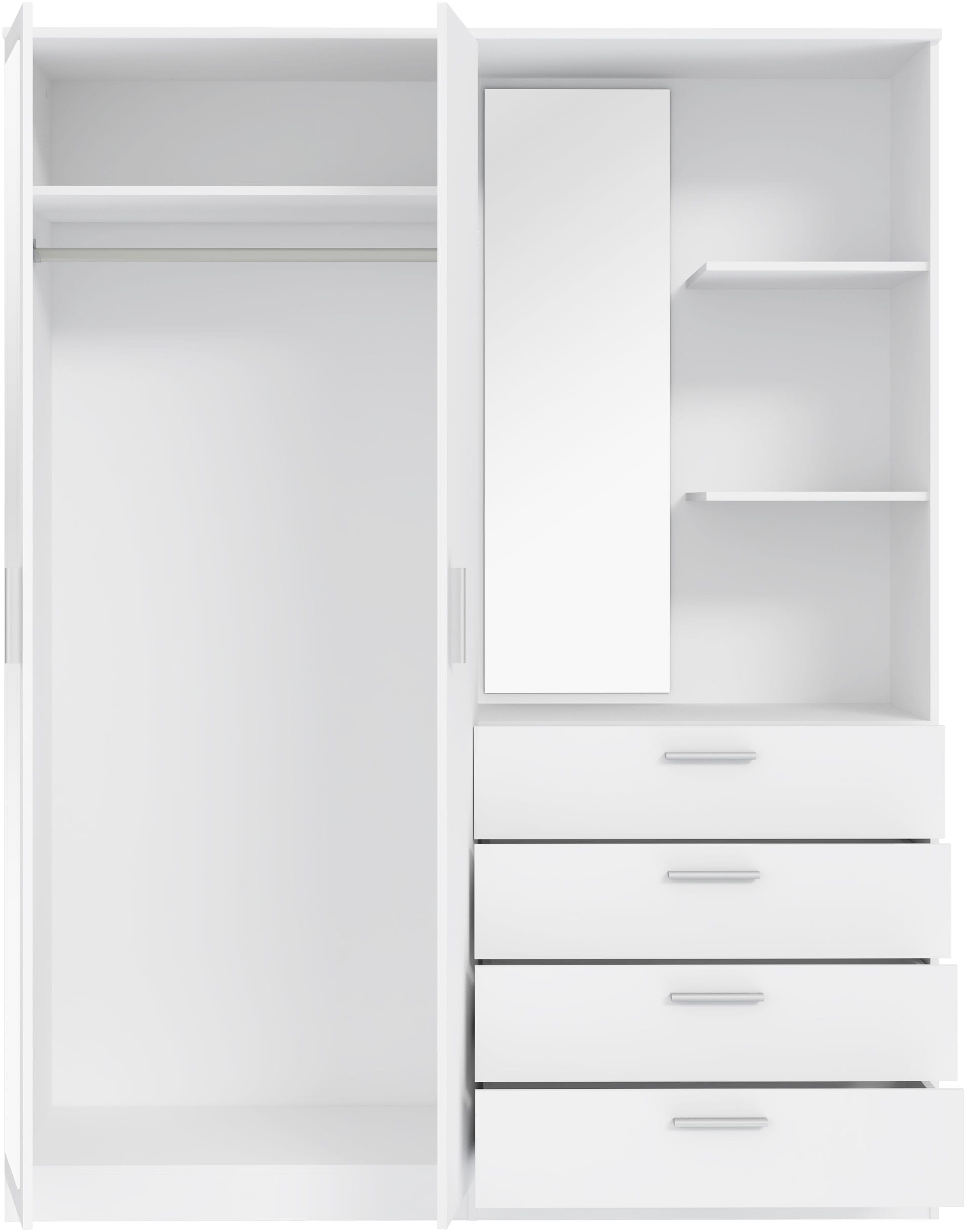 FORTE Vestiaire compact L/H/P 159,3/203,4/52,7 cm, rangement optimal