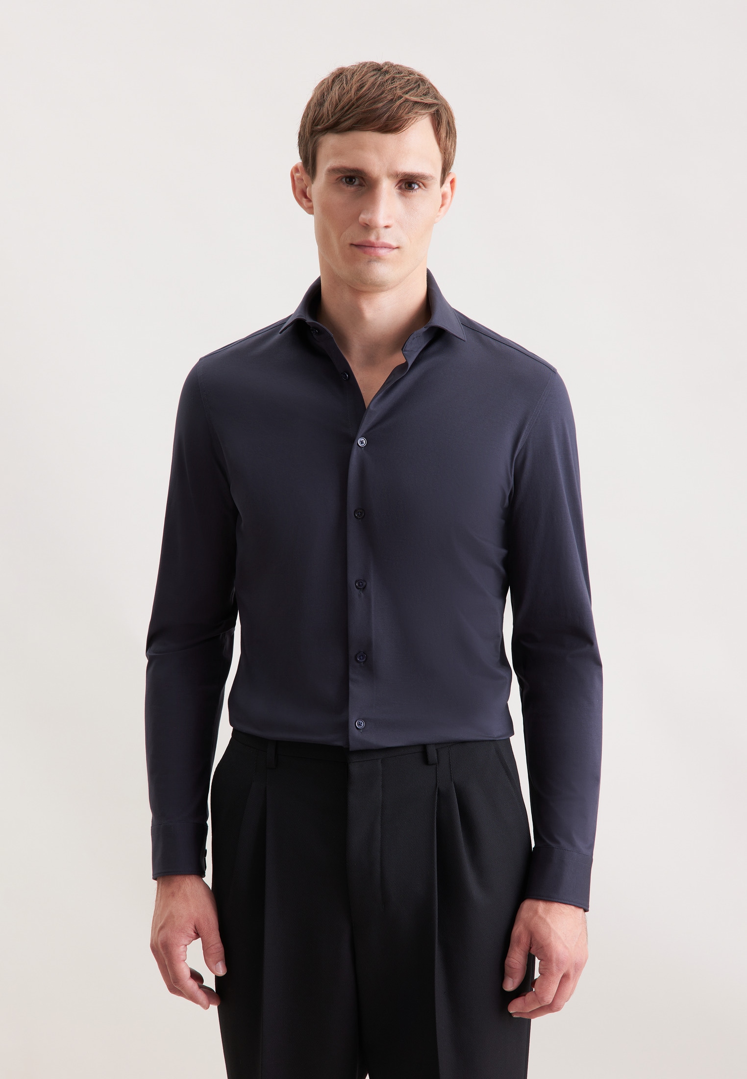 seidensticker Businesshemd »Schwarze Rose« Slim 1/1 Kentkragen Uni