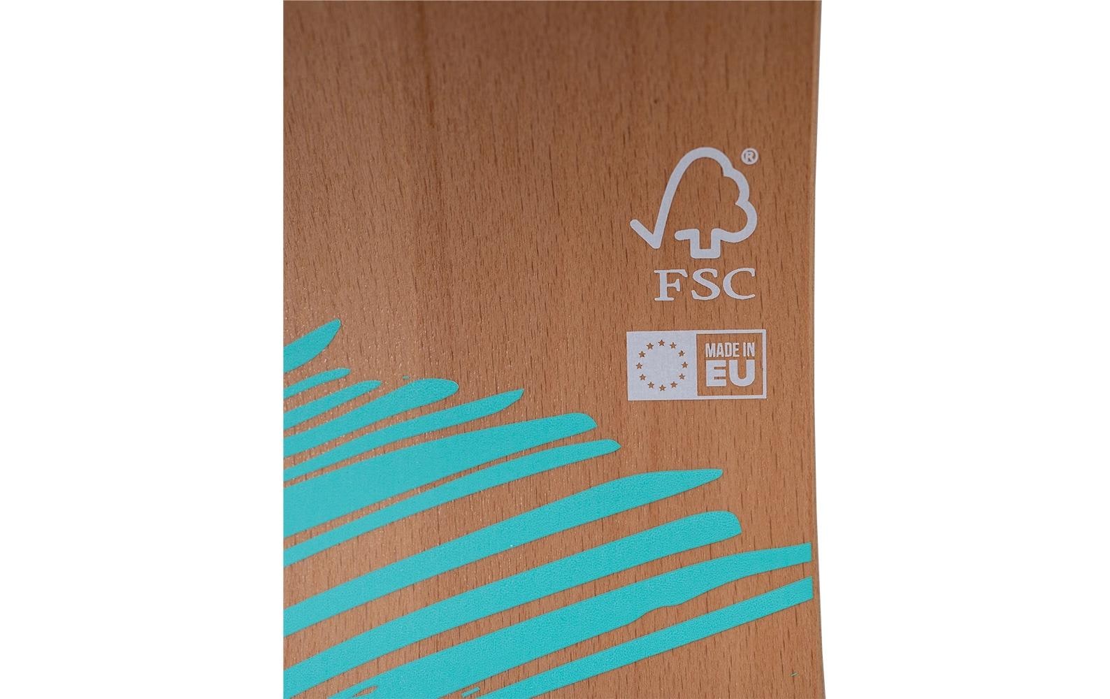 Gibbon Planche d'équilibre »Slackboard Set Zen Blue Set 106 cm Buche«