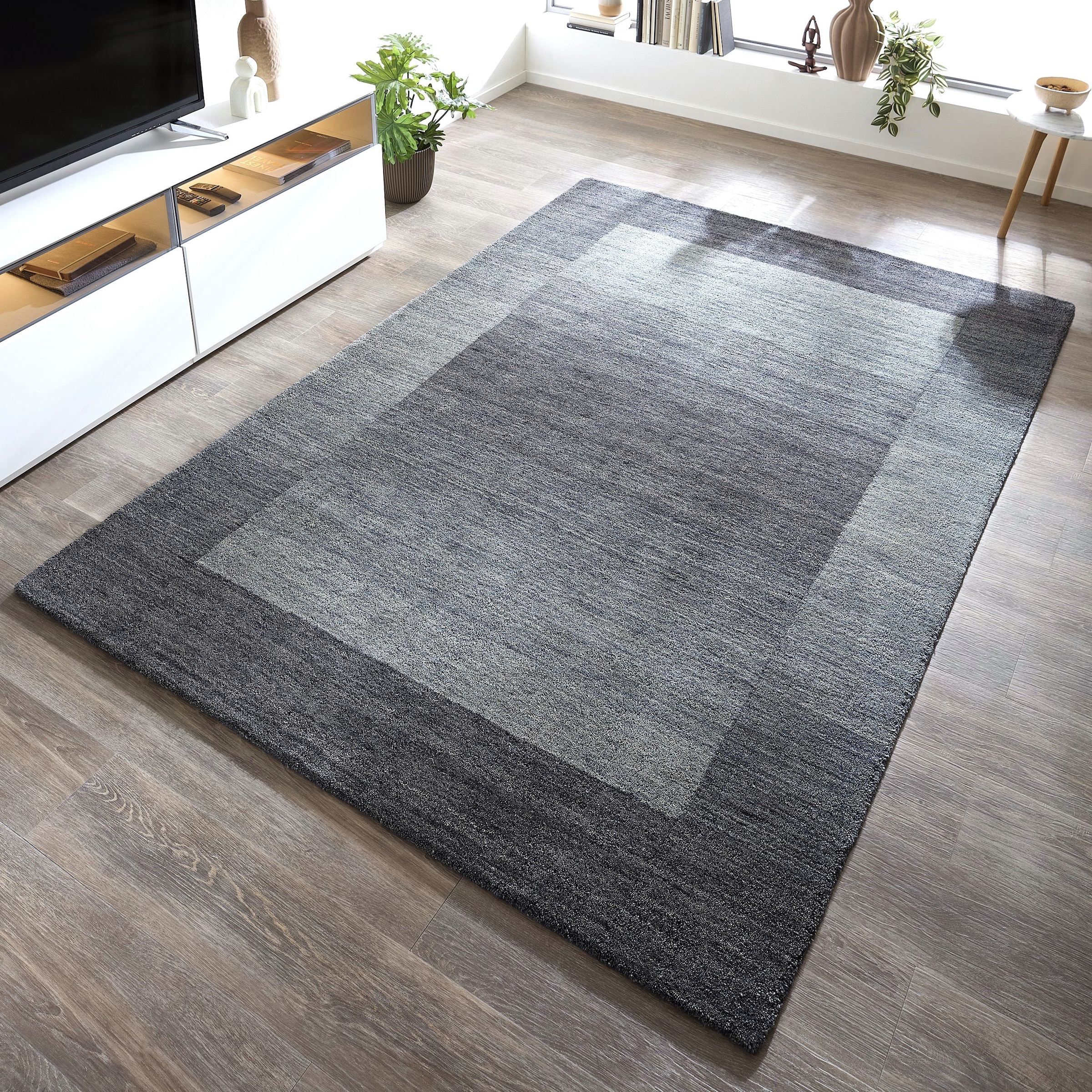 THEKO Tapis en laine »Gabbeh Super, Handweb, auch als Läufer erhältlich, reine Wolle« Rectangulaire 9 mm Höhe Schlafzimmer, Wohnzimmer, Esszimmer, auch als Bettumrandung