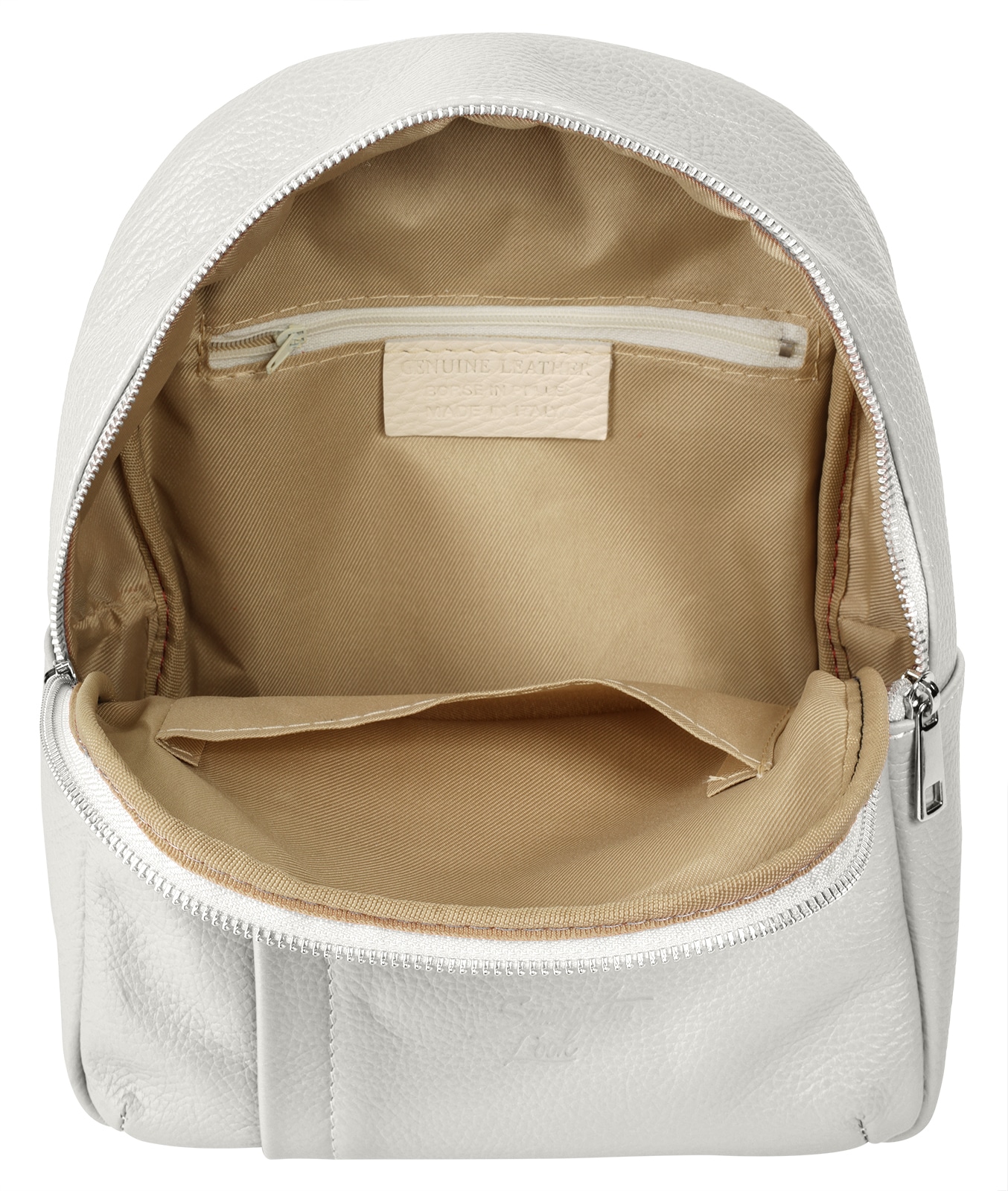 Samantha Look Cityrucksack Echt Leder, Made in Italy