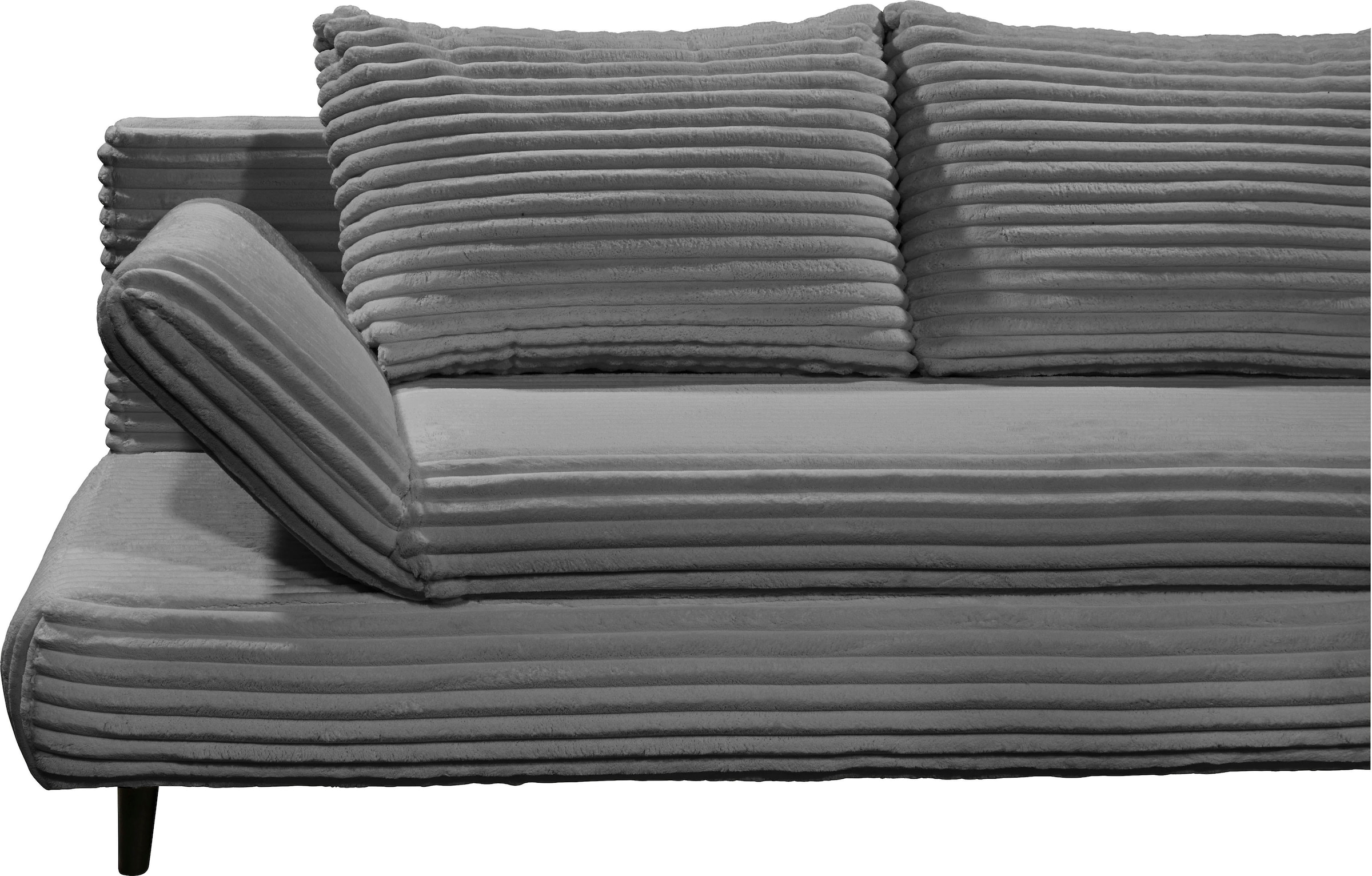 ED EXCITING DESIGN Schlafsofa »Sunny« mit Bettkasten, Armteilverstellung & 2 Rückenkissen