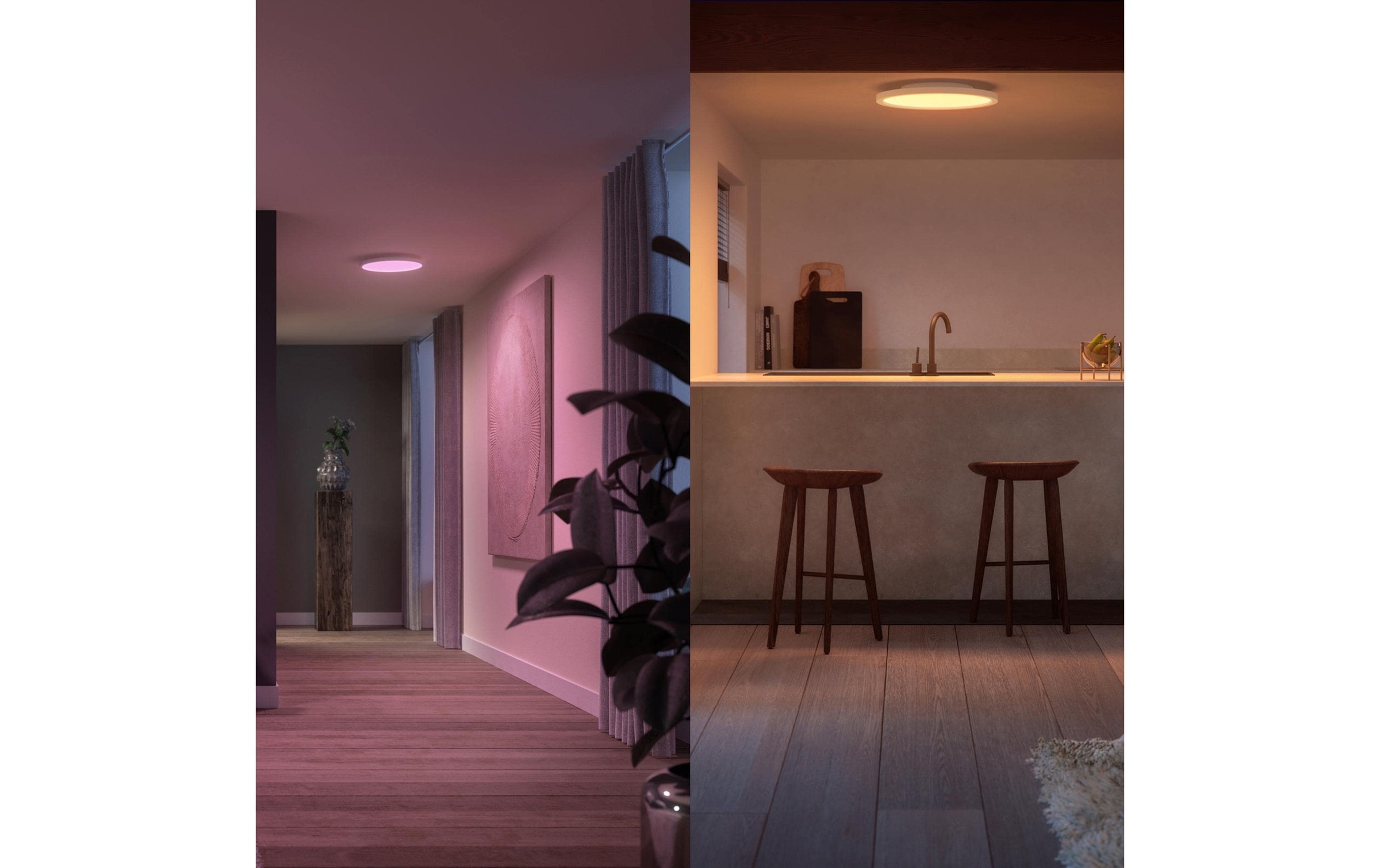   Plafonnier LED »LED-Panel Devote WCA slim ceiling RD M« RVB | blanc neutre