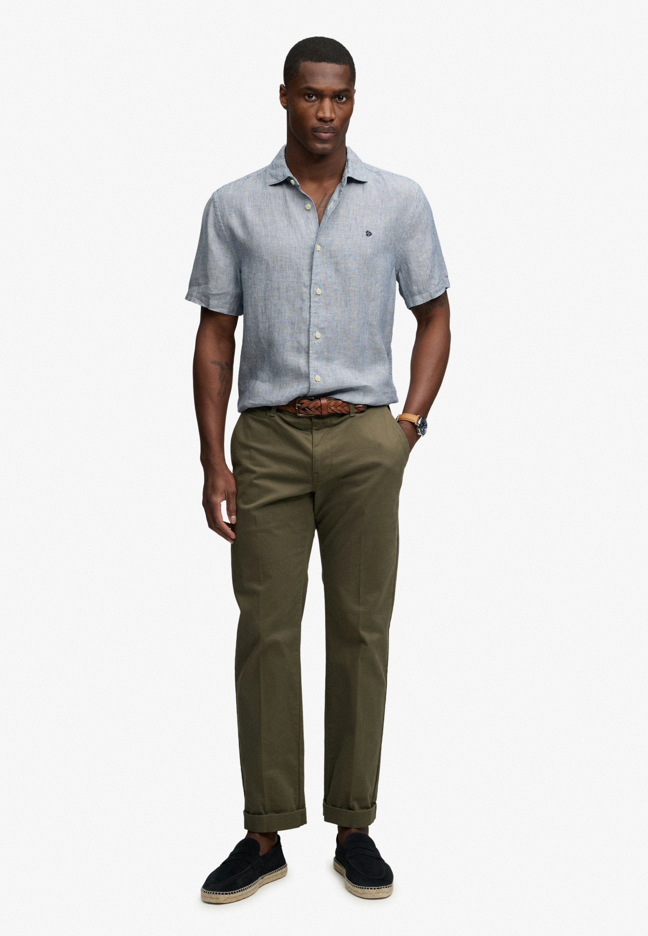 Superdry Leinenhemd »RIVIERA S/S LINEN SHIRT« aus 100% Leinen