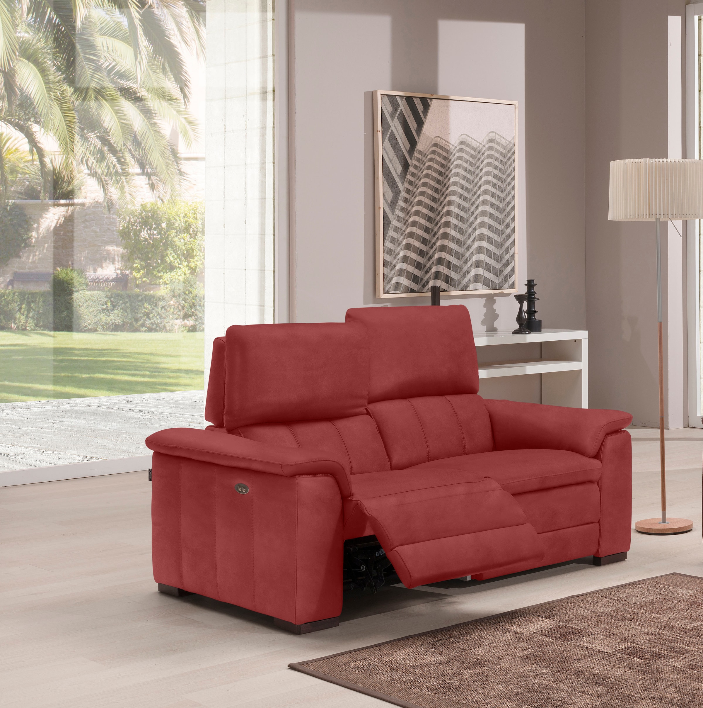 Egoitaliano 2-places »Capucine« wahlweise mit elektrisch oder manuell verstellbarer Relaxfunktion