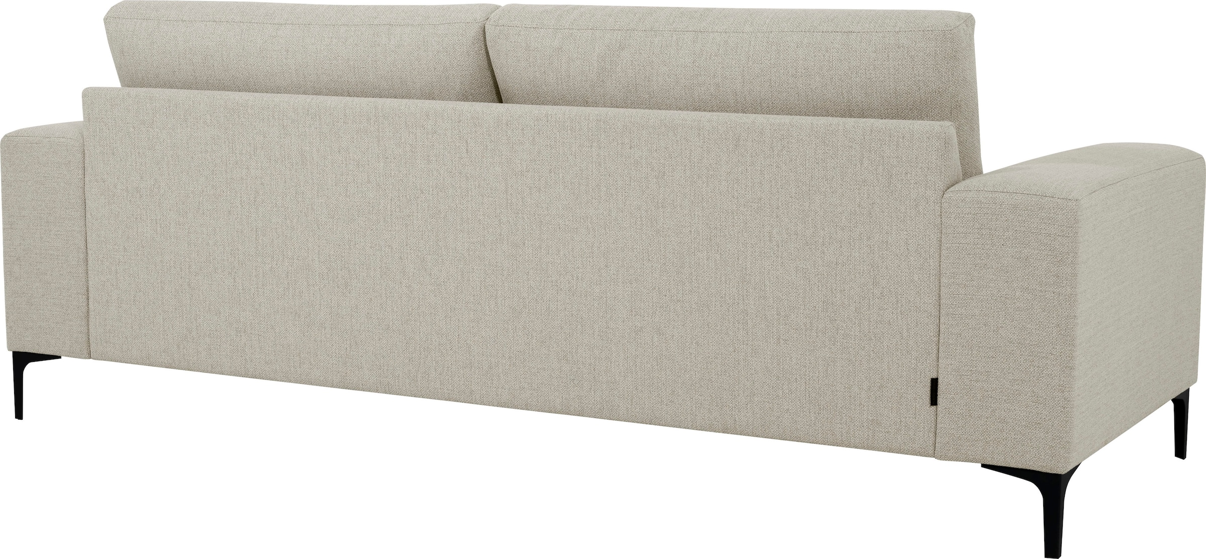GOODproduct 3-Sitzer »Xander« Breite 224 cm, Soft-Touch Chenille, schwarze Metallfüsse