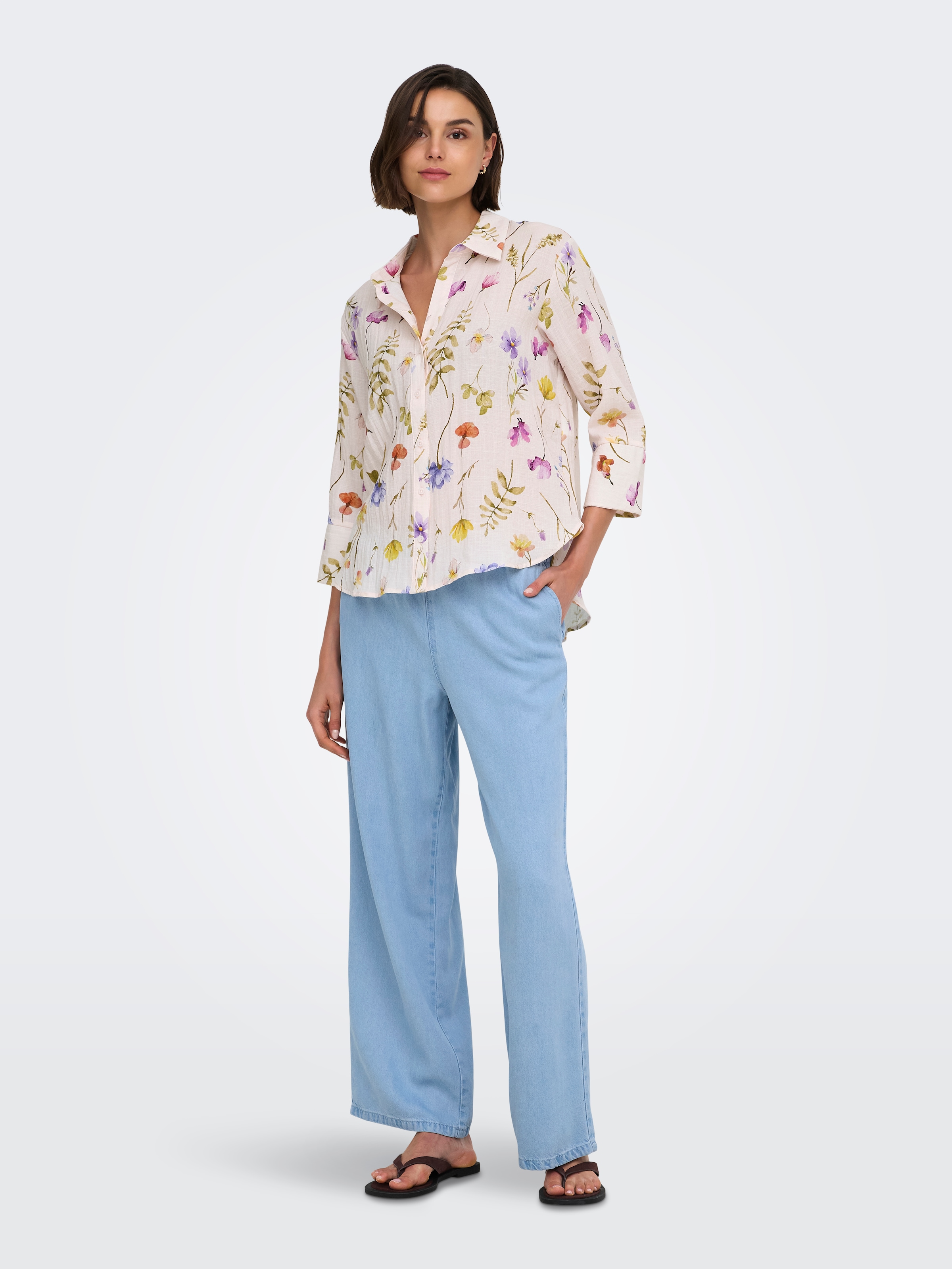 JDY Pantalon à enfiler »JDYMIRA MW WIDE STRING PANT PNT«