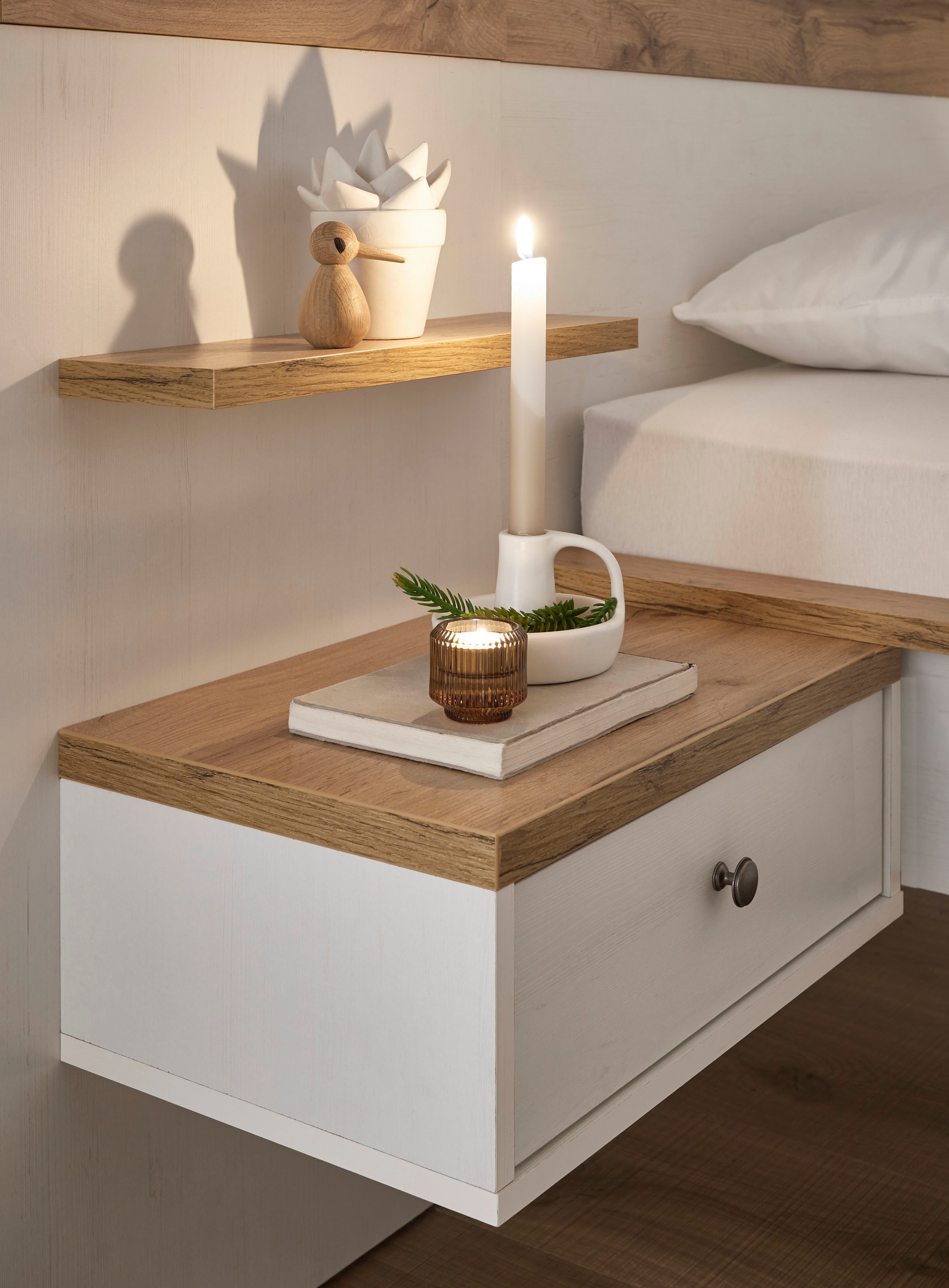 GOODproduct Schlafzimmer-Set »Westminster« Bett Liegefläche 180/200cm und 2 Wandpaneele