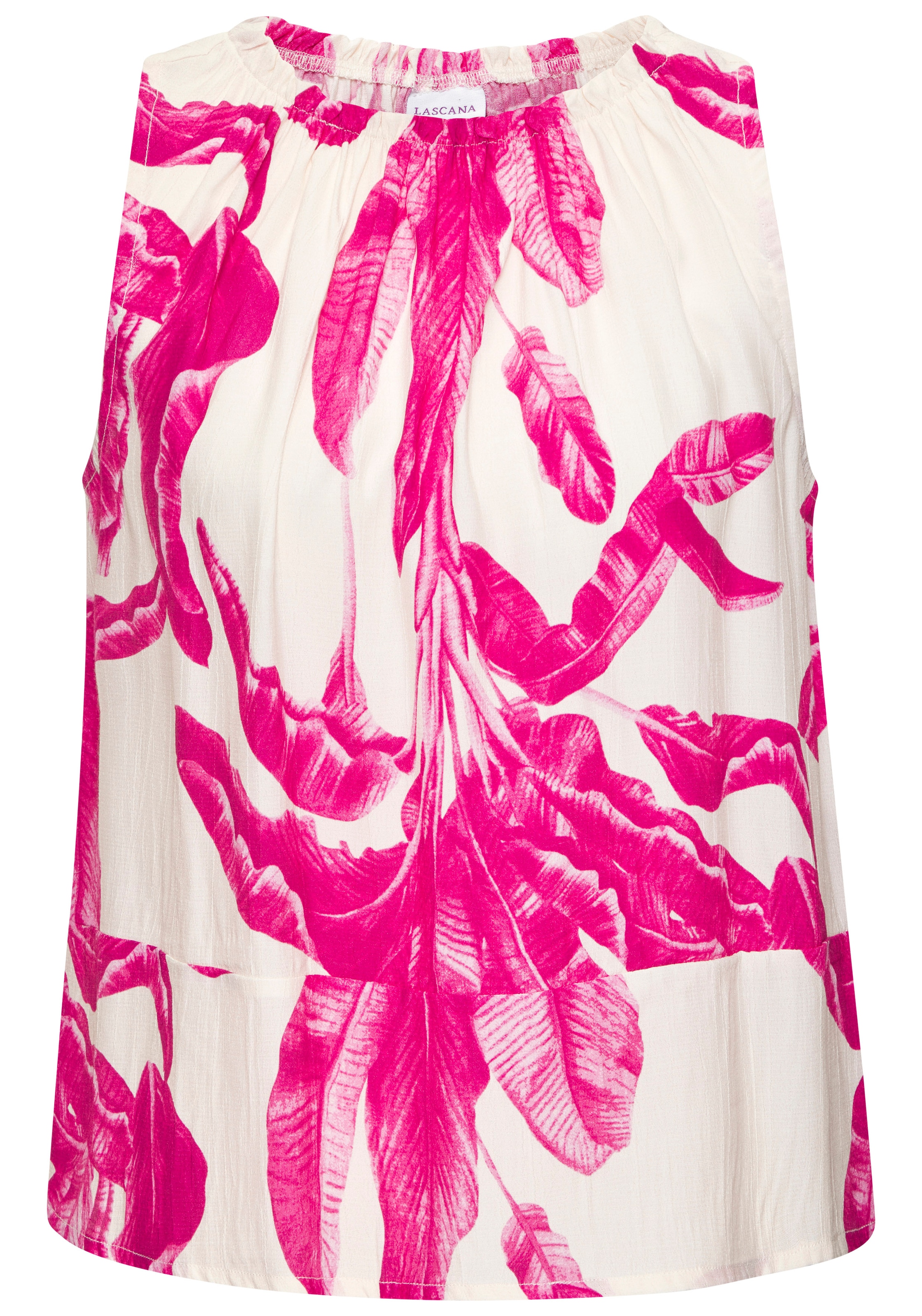 LASCANA Top de plage in sommerlichem Allover-Print