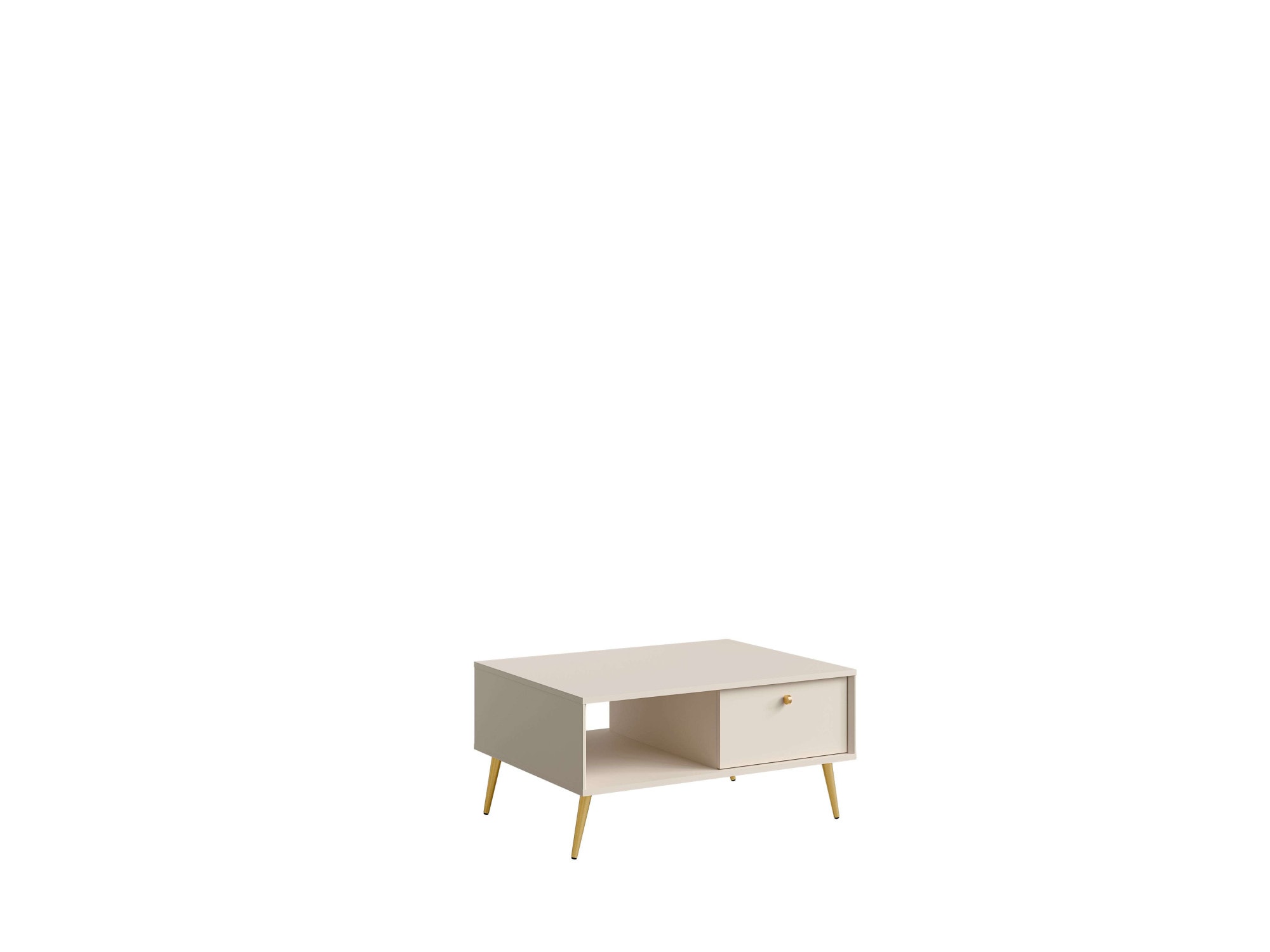 Home affaire Table basse »ROMELIS beige Kaffeetisch mit viel Stauraum, 87x66cm, modernes Design« pflegeleichter Beistelltisch mit zusätzlichen Aufbewahrungsschränken