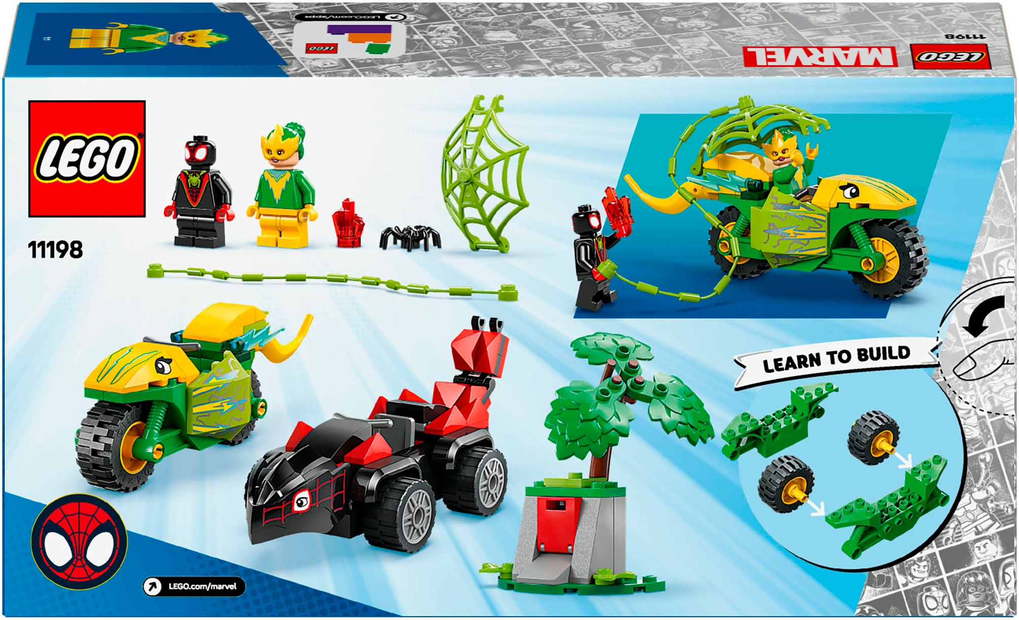 LEGO® Pions de construction »Actionspass mit Spin und Electro in ihren Dino-Flitzern (11198)« LEGO Spidey; Made in Europe
