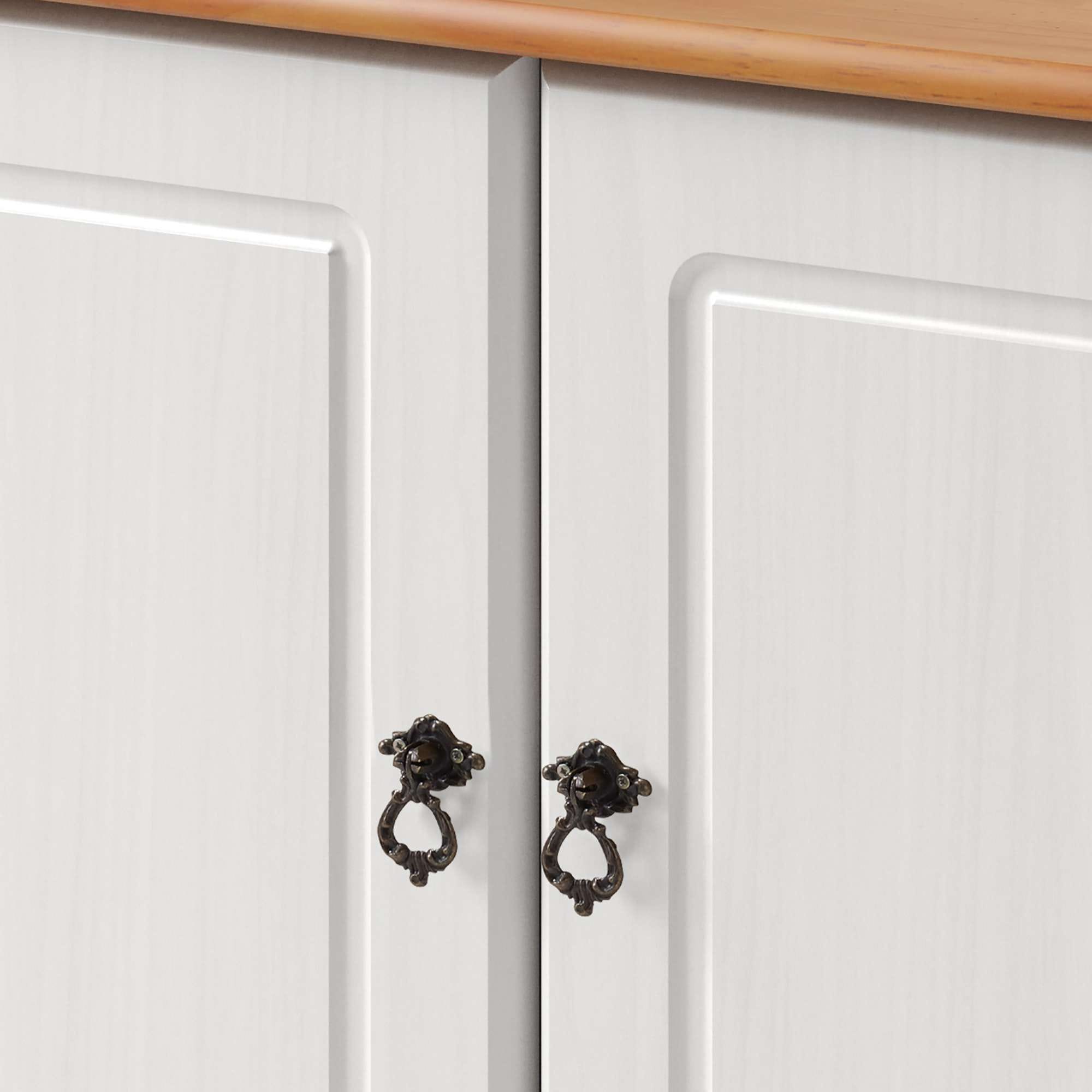 GOODproduct Waschbeckenunterschrank »Finca« aus massivem Kiefernholz, Siphonausschnitt, Breite 62 cm, Höhe 55 cm