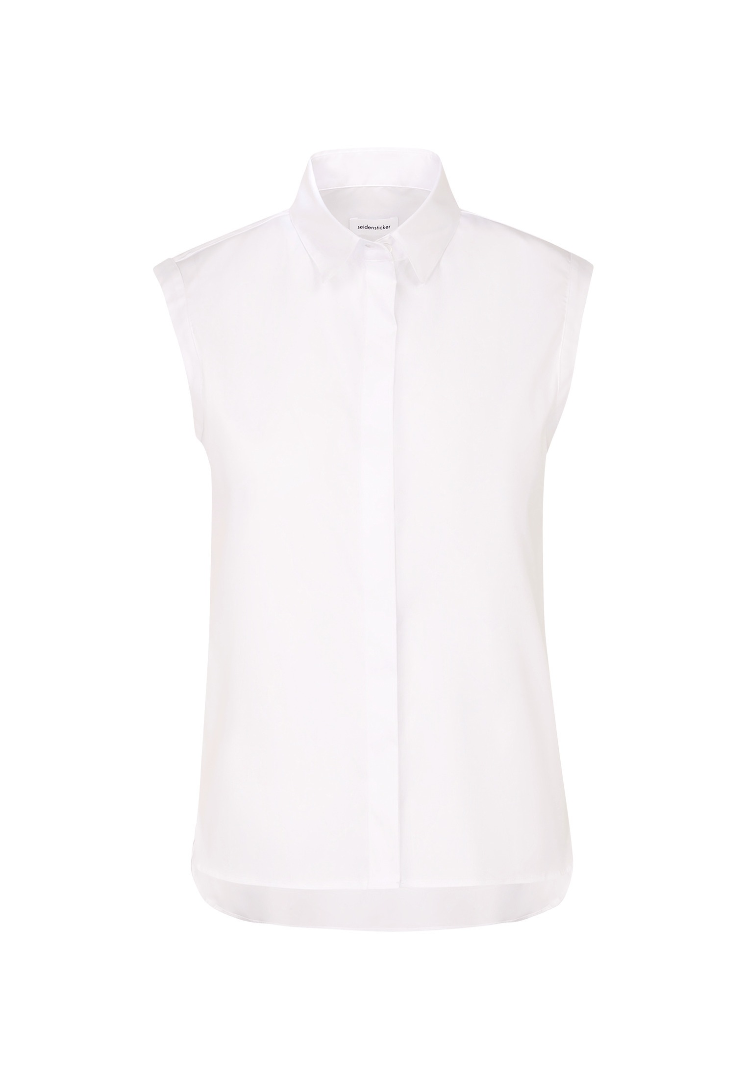 seidensticker Hemdbluse , Ohne Arm Kragen Uni
