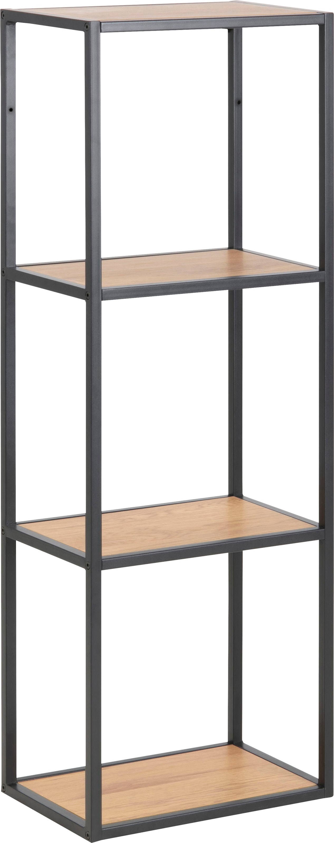 ACTONA GROUP Étagère murale Structure métallique au look industriel moderne, 2 étagères, hauteur 108 cm