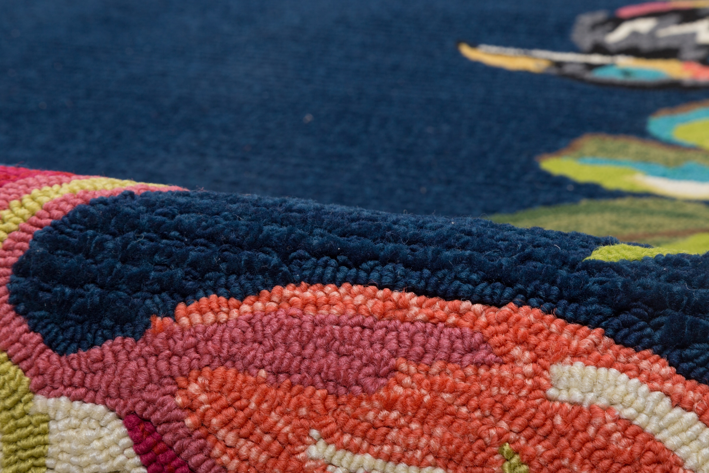 Gino Falcone Teppich »Rosetta 020 Flamingos« rechteckig 15 mm Höhe besonders weich durch Microfaser, In- und Outdoor geeignet, Wohnzimmer