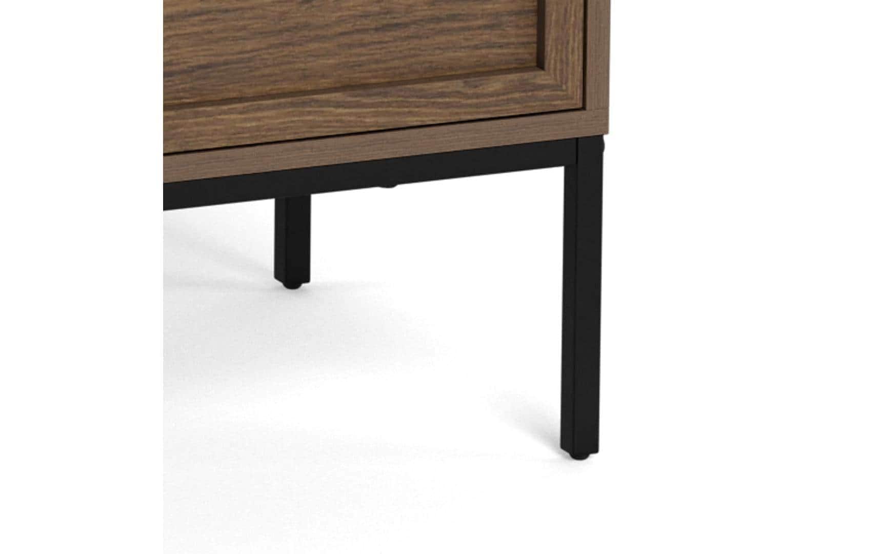 AC Design Kommode »Palmdale 80 x 40 x 110 cm« Elegante Kommode mit 3 Schubladen in rauchiger Eiche-Optik