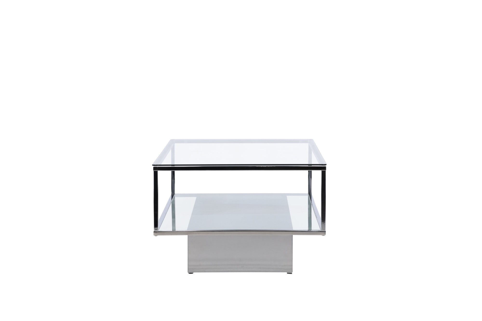 Venture Home Table basse »Maglehem, rechteckiger Couchtisch mit Glasplatte, 130 × 60 cm« Table basse, verre, acier, mince, moderne, noble