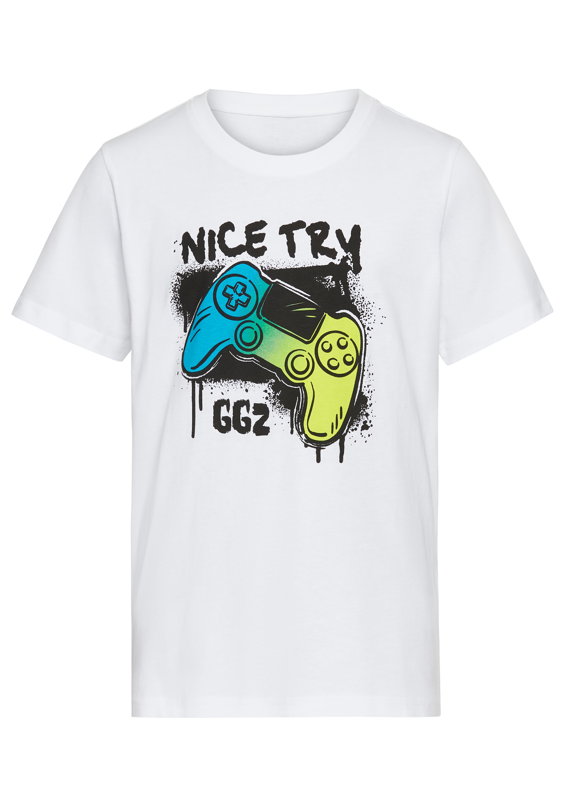 KIDSWORLD T-Shirt »Gamer-Druck: NICE TRY«, , cooler Gamer-Print
