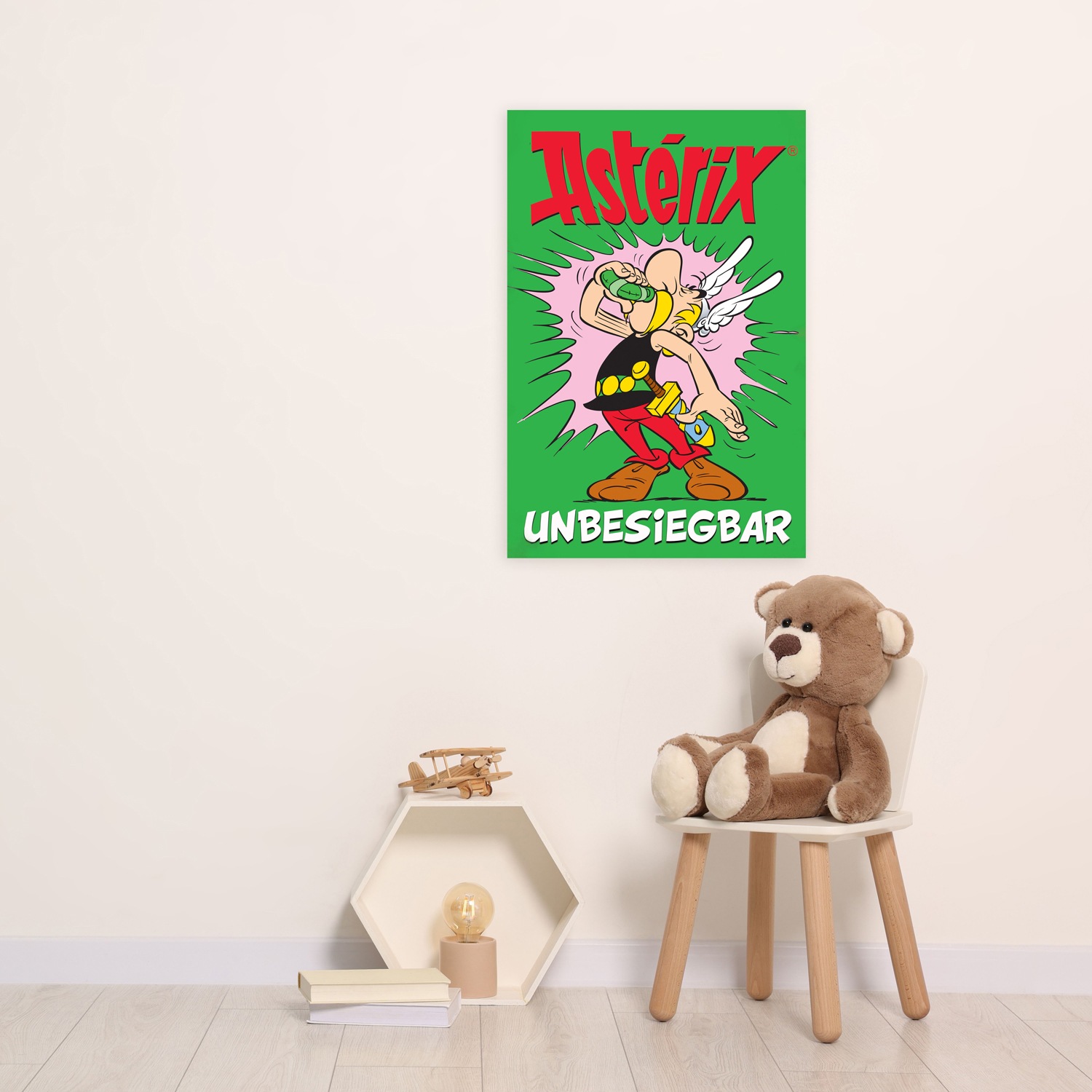 LuckyLinde Leinwandbild »Asterix Unbesiegbar« Fantasy | Figuren | Film | Filmfiguren 1 Stk. tlg. Canvasbild Wanddeko Bild zum Film "Kampf der Häuptlinge"