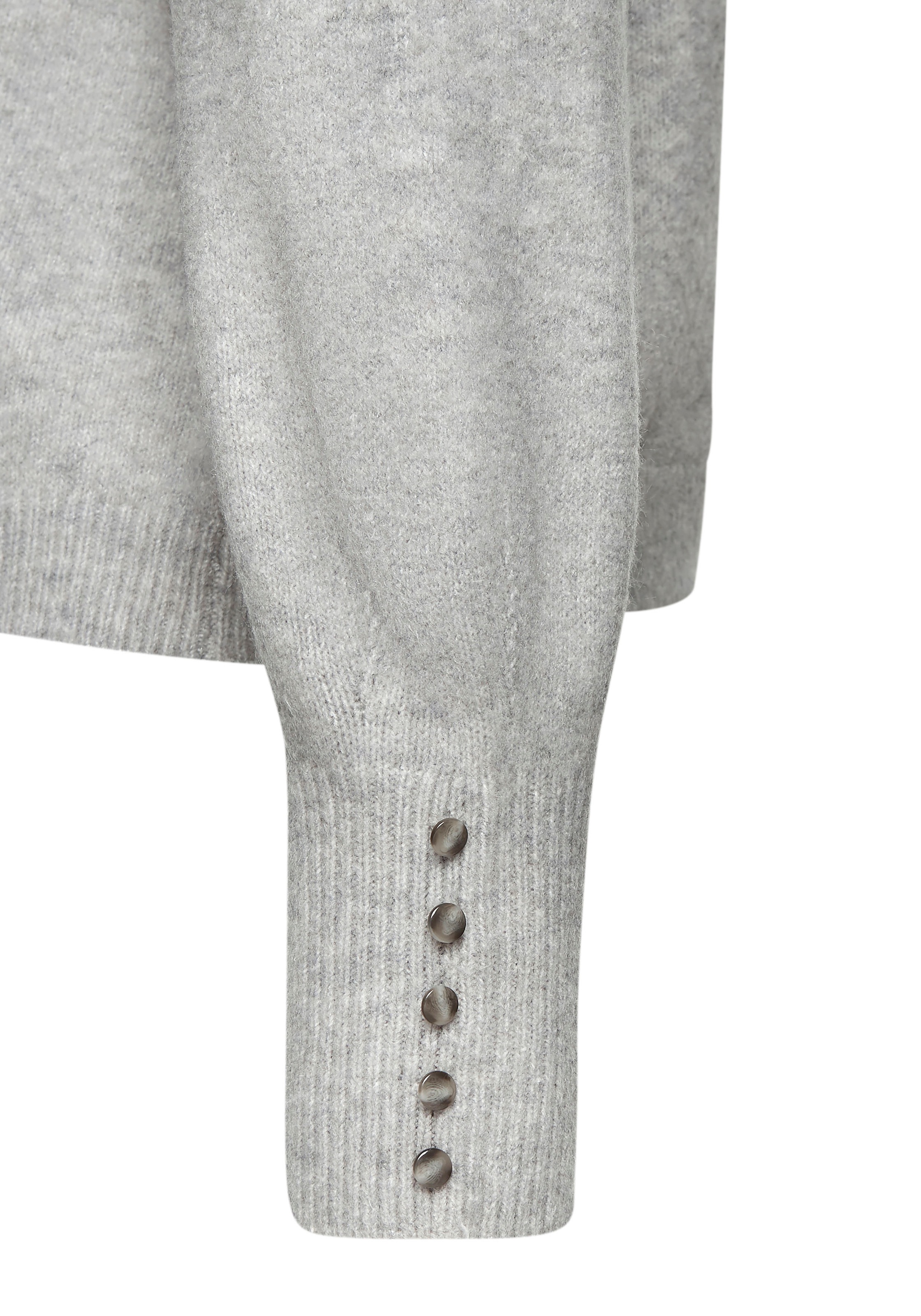 LASCANA Rundhalspullover mit Zierknöpfen, Winterpullover, kuscheliges Basic