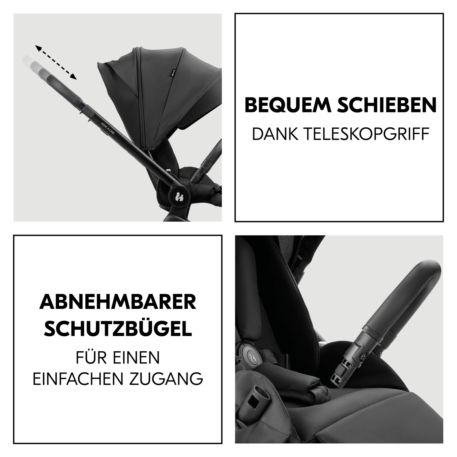 Hauck Kombi-Kinderwagen »Move N Care Set« 22 kg belastbar bis 22 kg